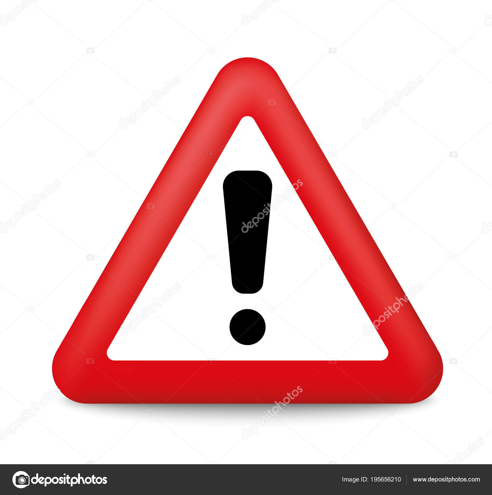 Warning red sign. Attention sign. Vector — Stock Vector © Warmworld ...