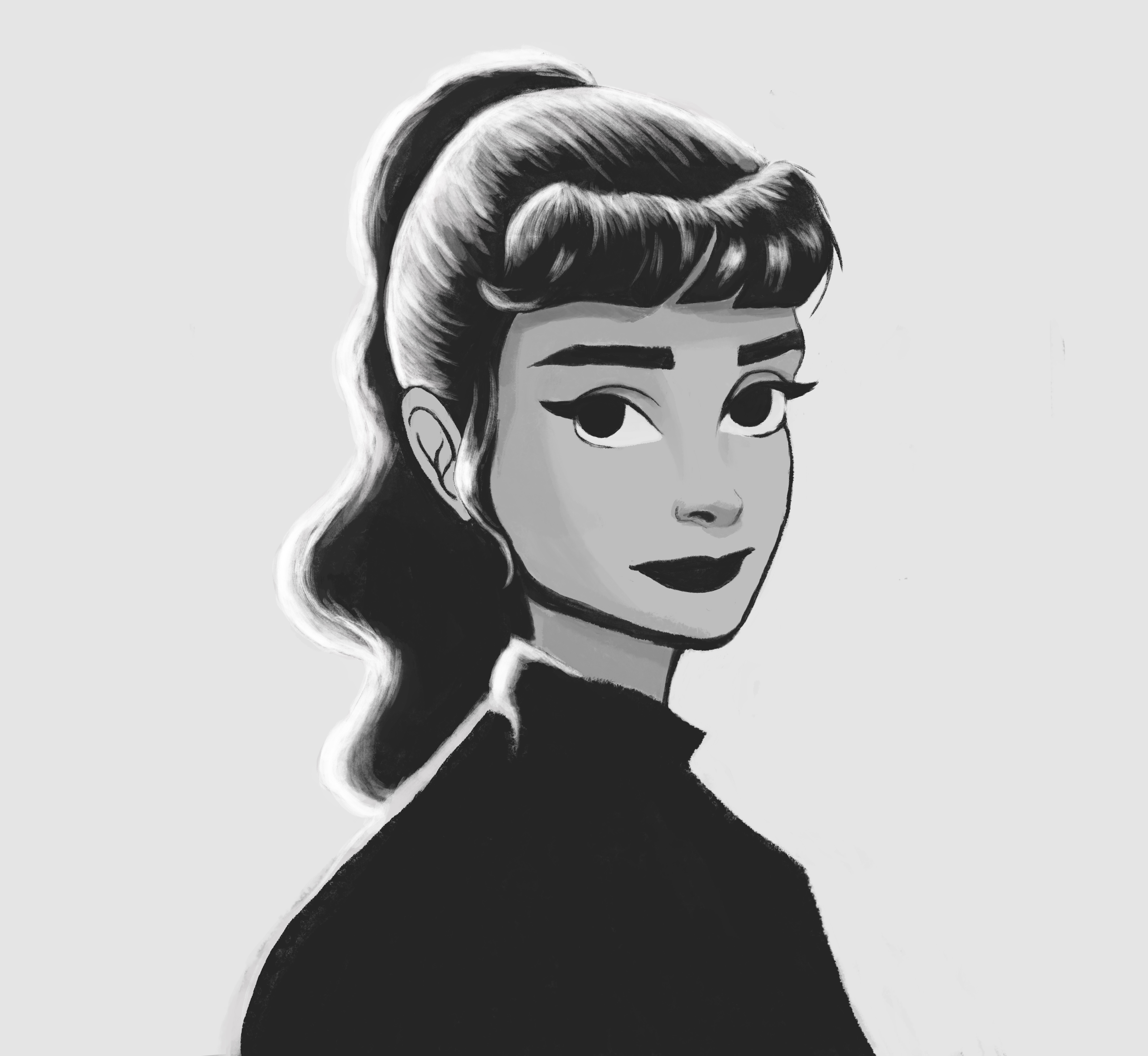 Audrey Hepburn Illustration - Imgur