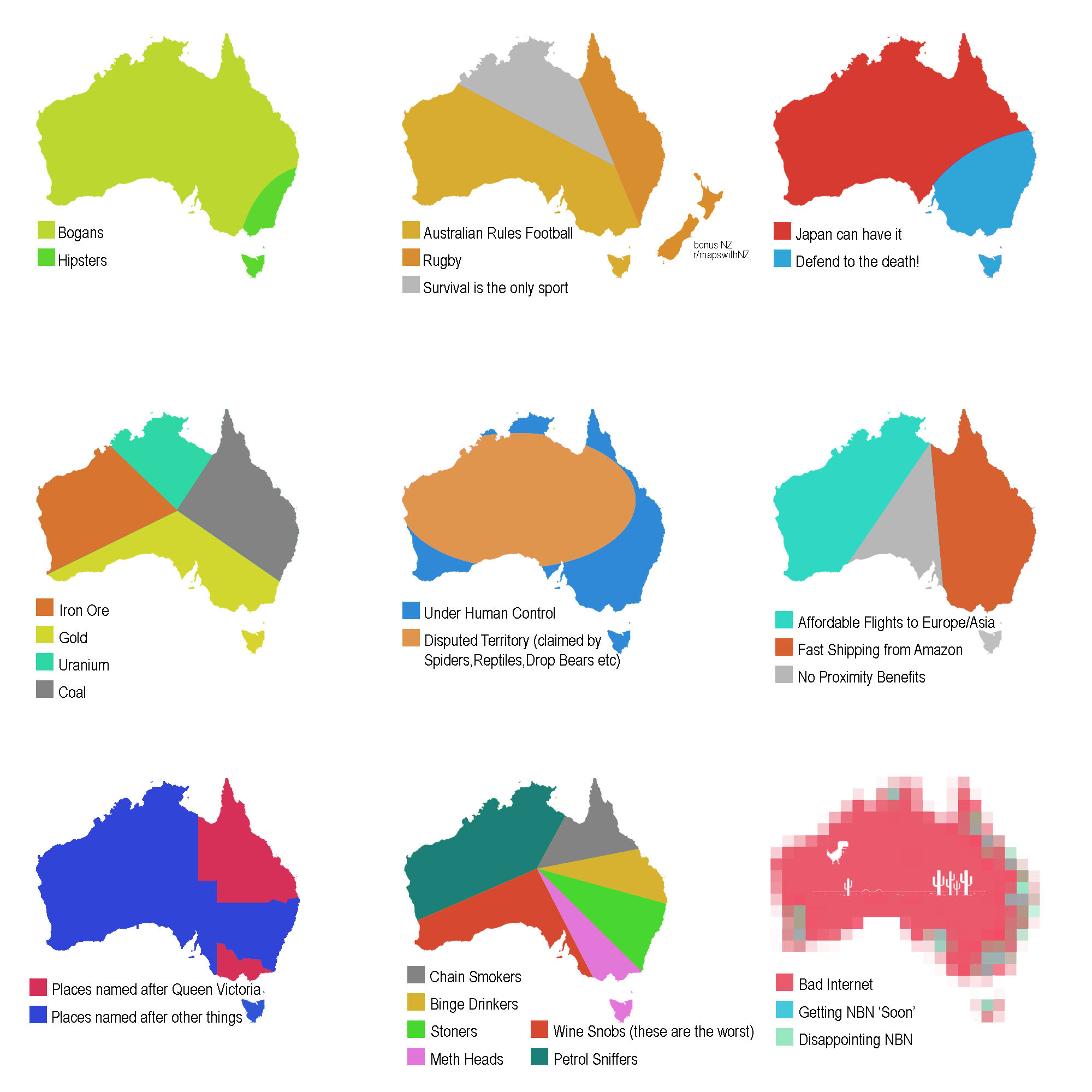 9 Ways to Divide Australia : australia