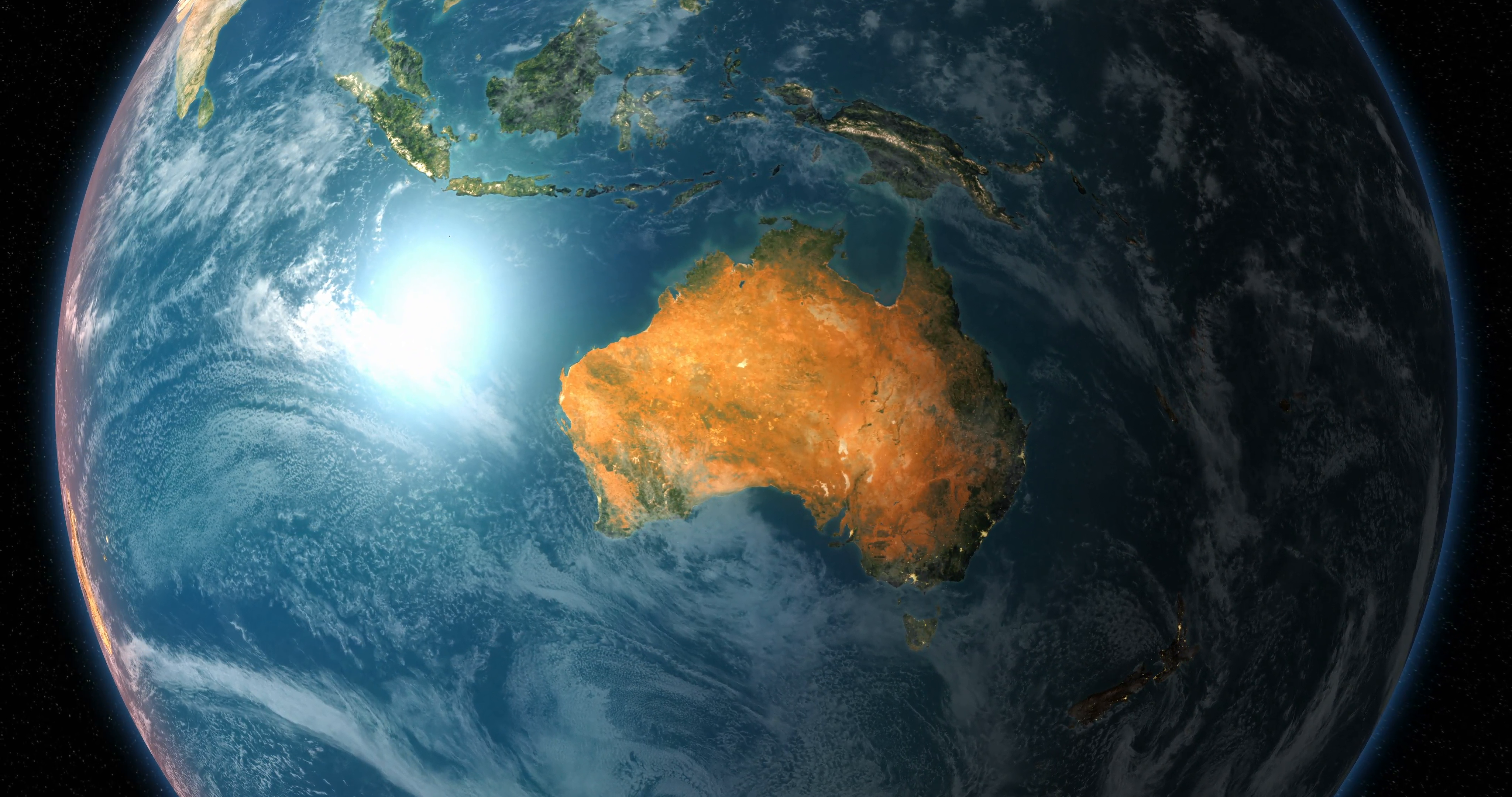 Zoom into Australia from Space in 4K Motion Background - Videoblocks