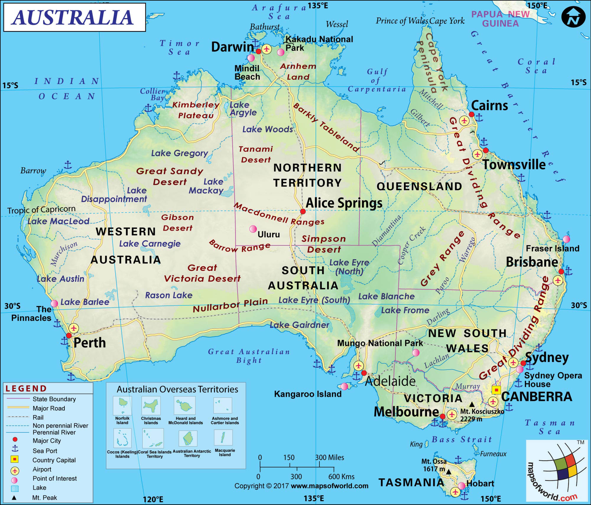 Large Australia Map Image | Large Australia Map HD Picture