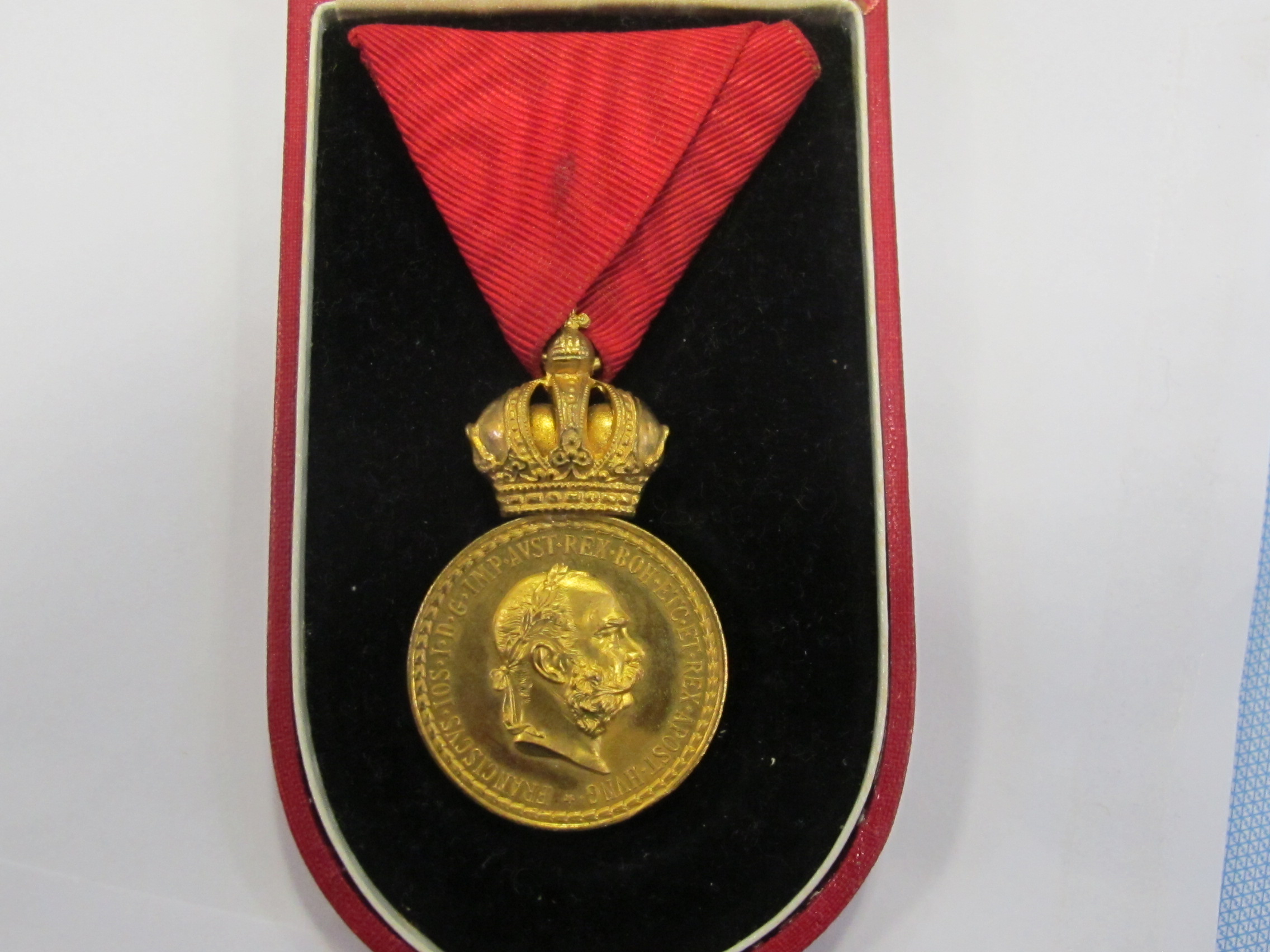 Austria a superb Signum Laudis medal in fitted Zimbler Wein fitted ...