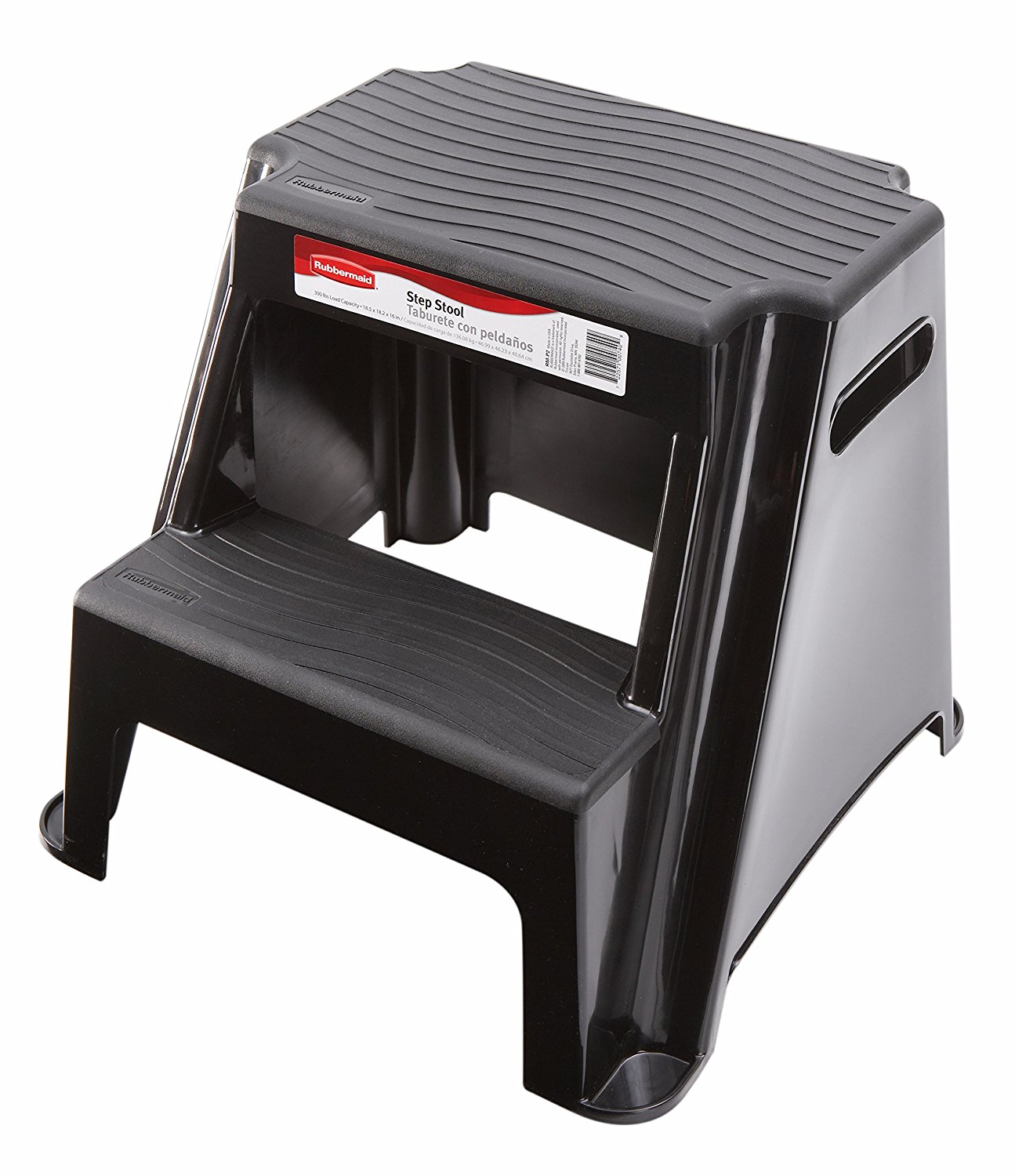 Amazon.com: Rubbermaid RM-P2 2-Step Molded Plastic Stool with Non ...