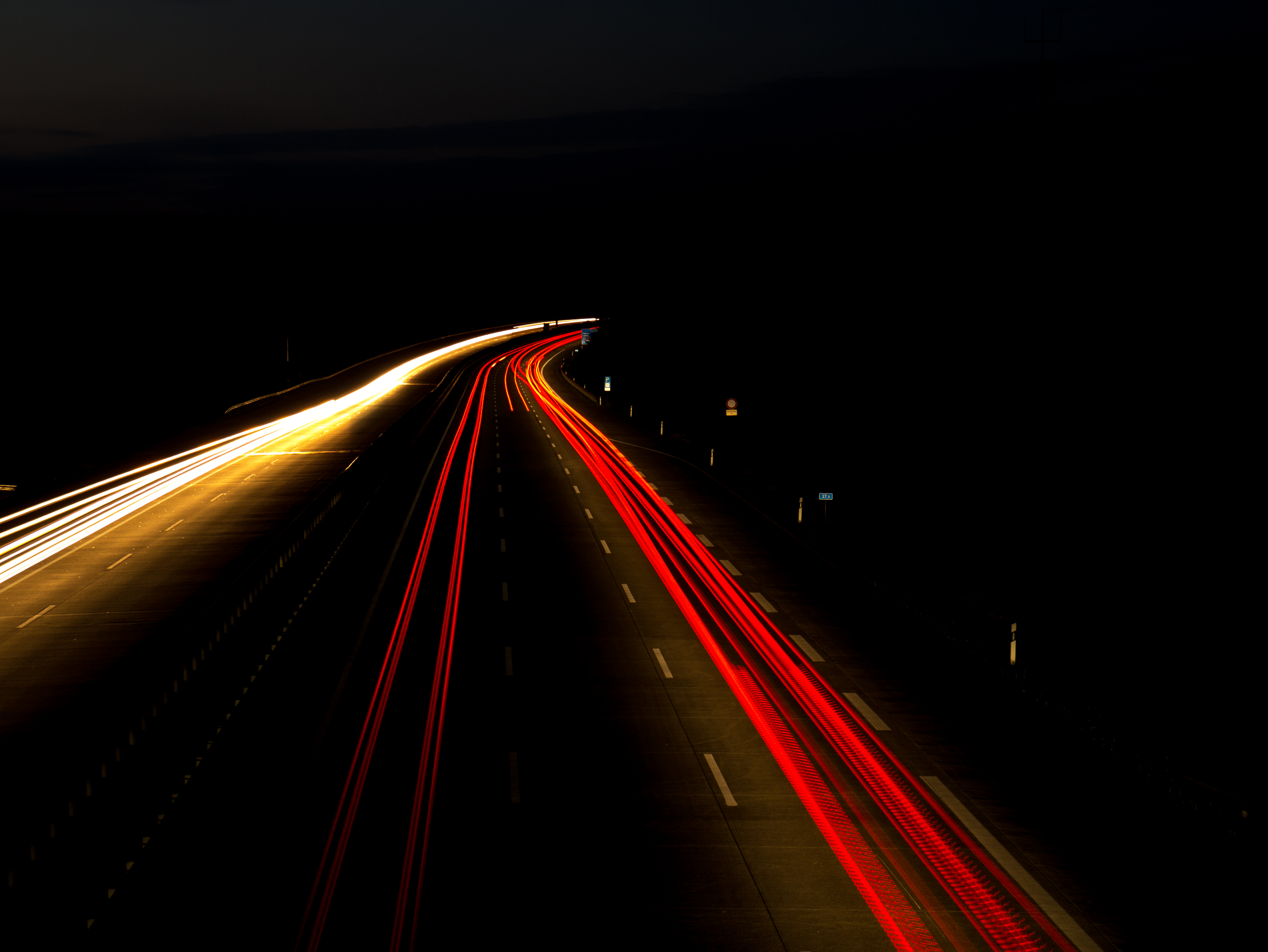 Autobahn @ Night by v0t3x-photography on DeviantArt