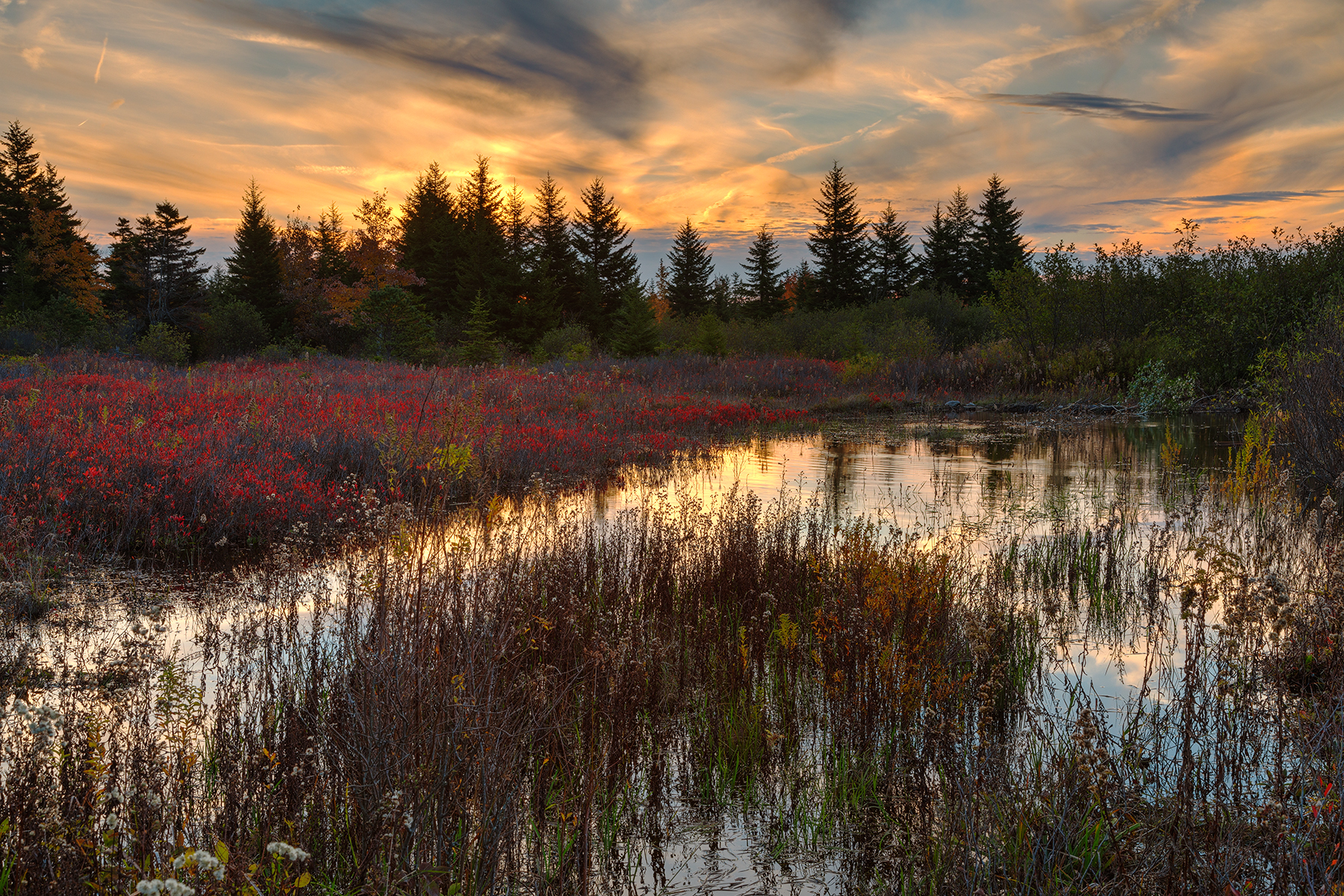 Autumn dolly sods sunset - hdr photo