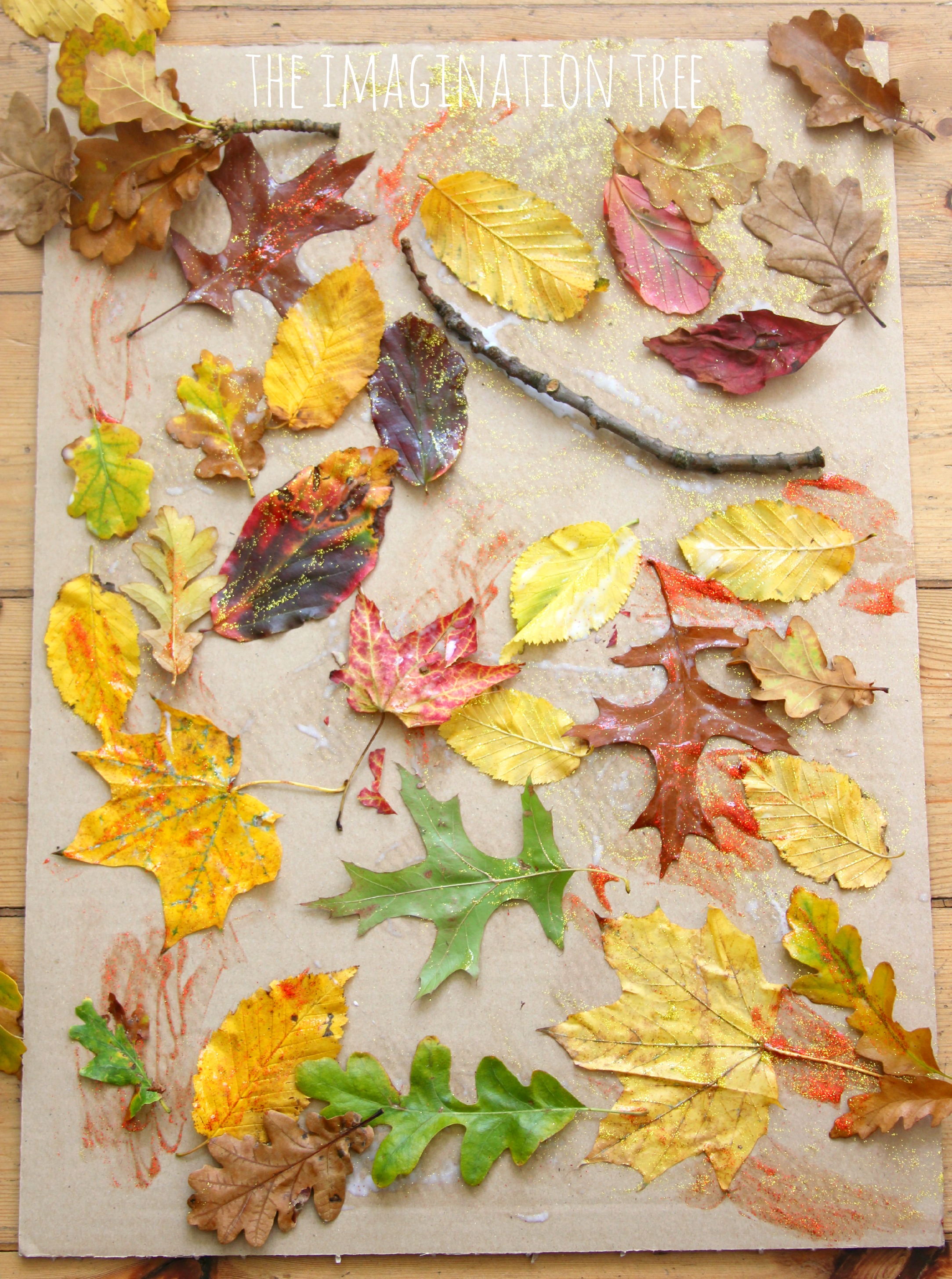 Autumn Leaf Collage - The Imagination Tree