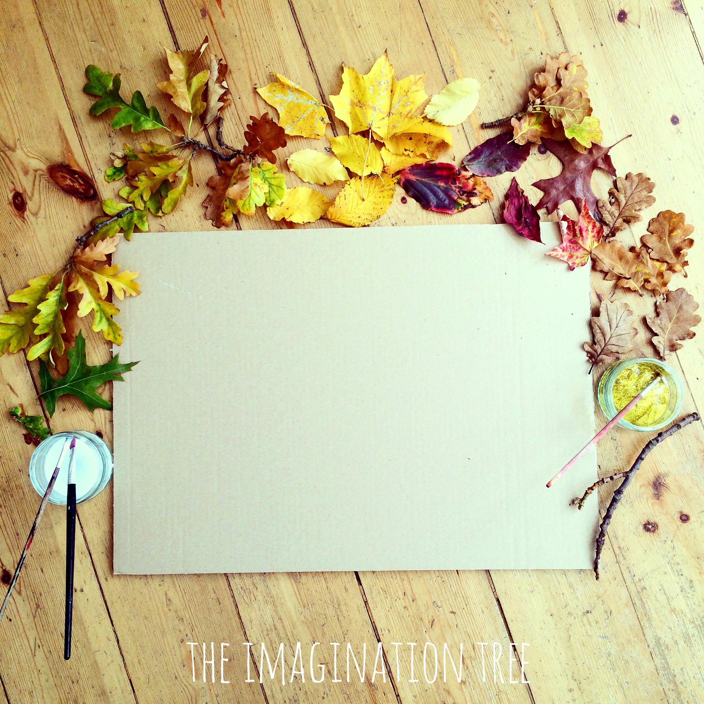 Autumn Leaf Collage - The Imagination Tree