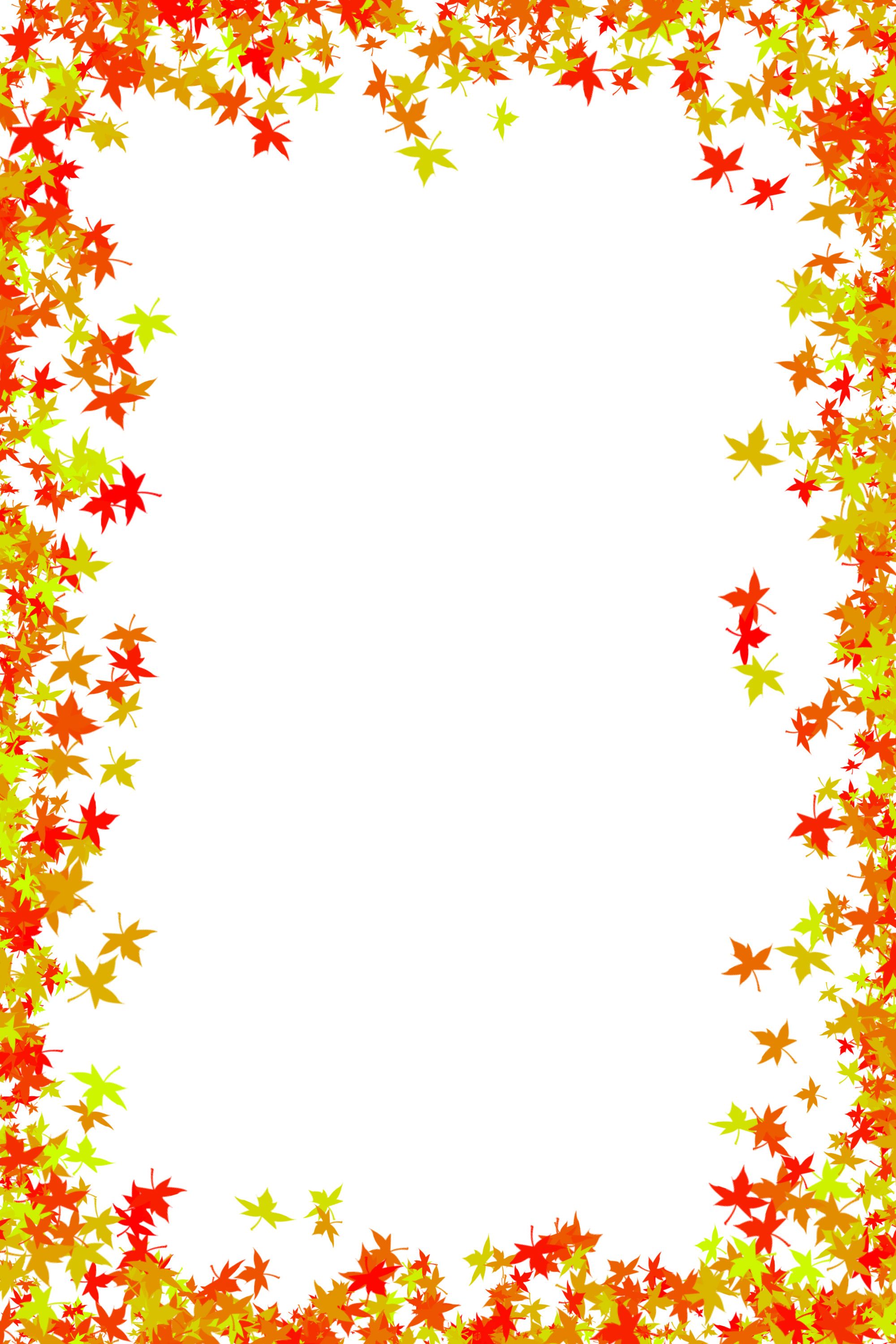 Fall Foliage Border Free | download photo frame of maple leaves in ...