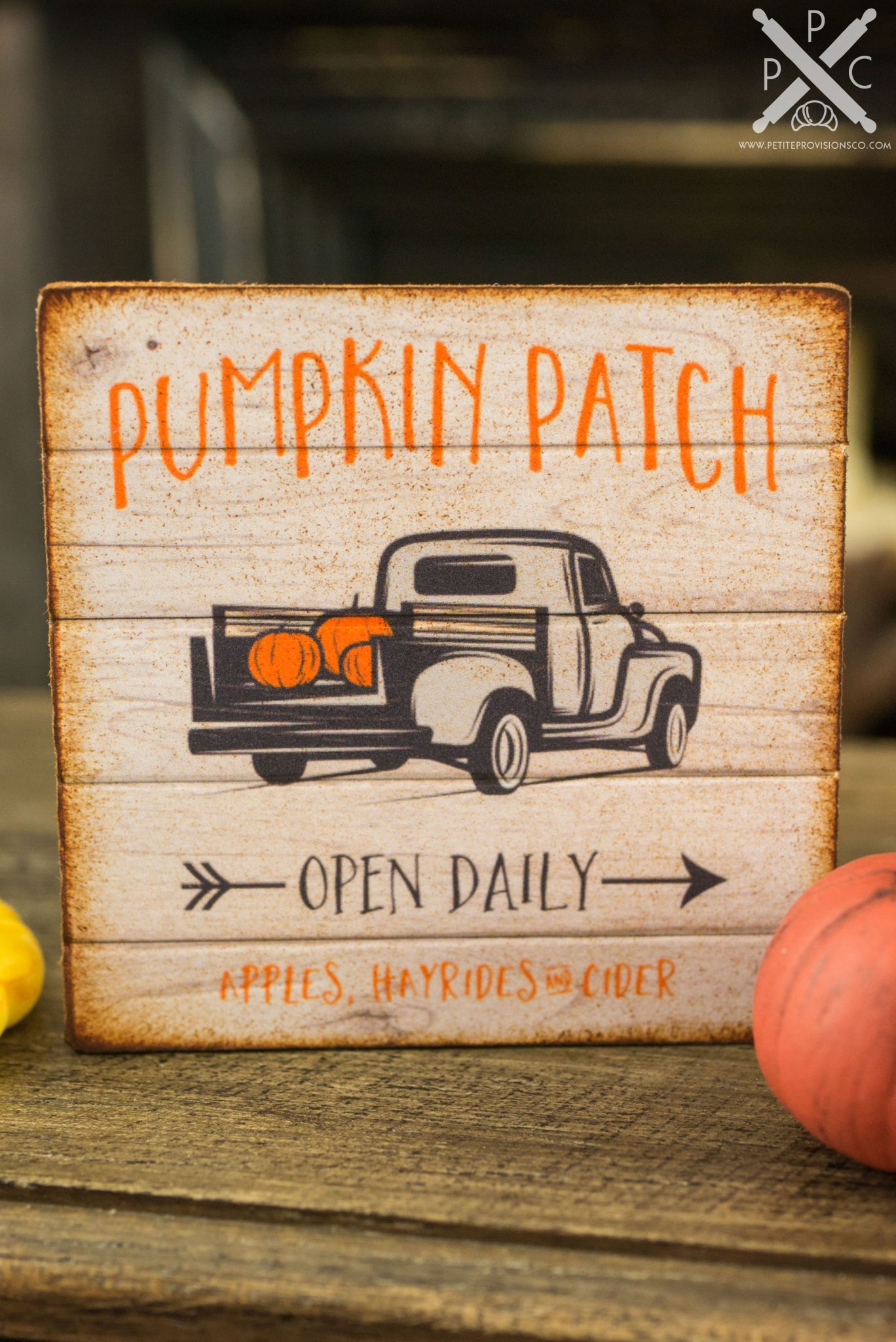 Miniature Pumpkin Patch Sign - Decorative Autumn Sign - 1:12 ...