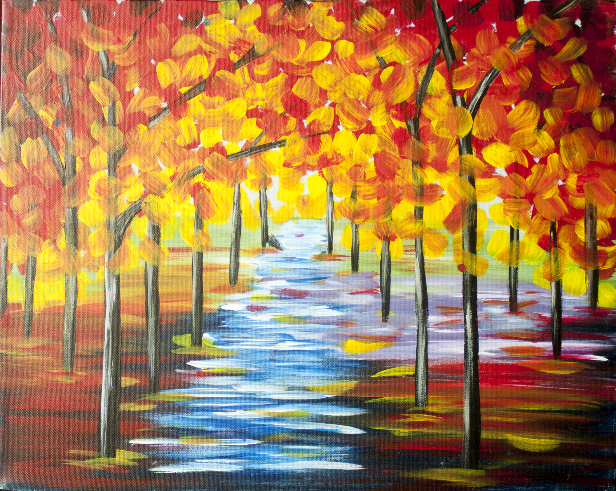 Autumn Stream - Pinot's Palette Painting
