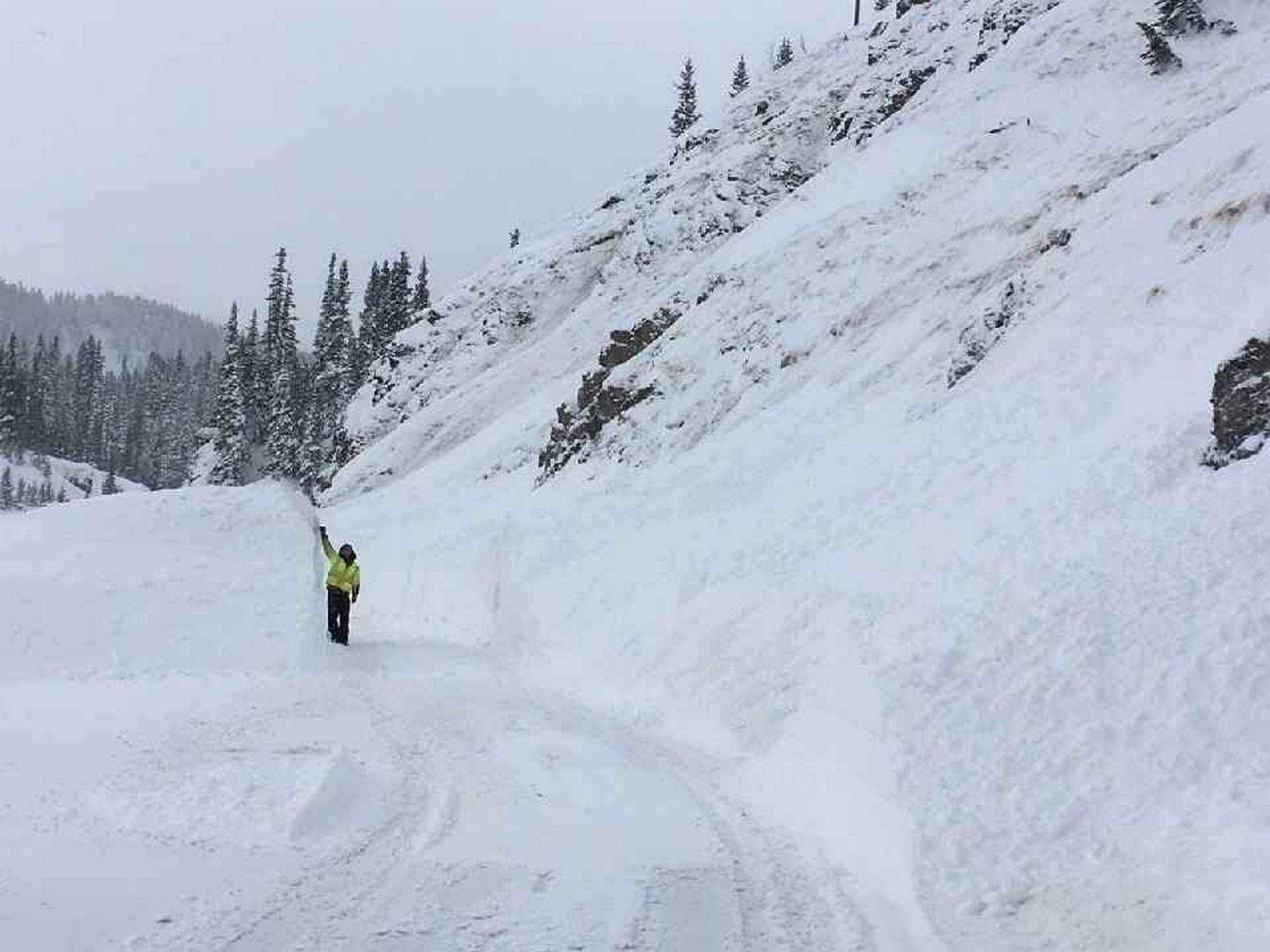 Avalanche passing photo