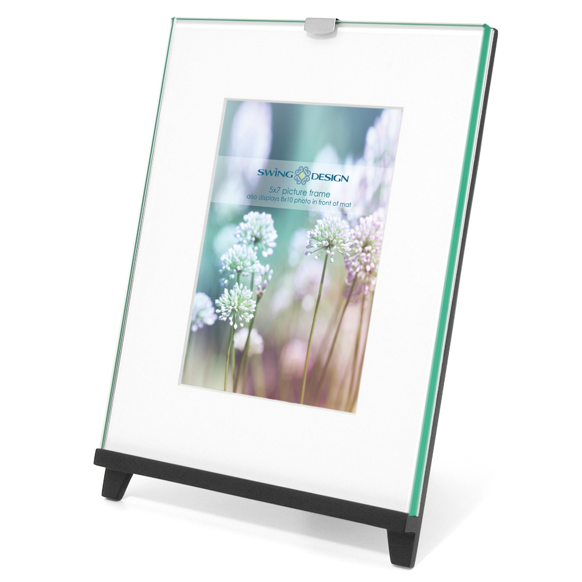 Easel Frame Black 8x10 with 5x7 Mat - Swing Design