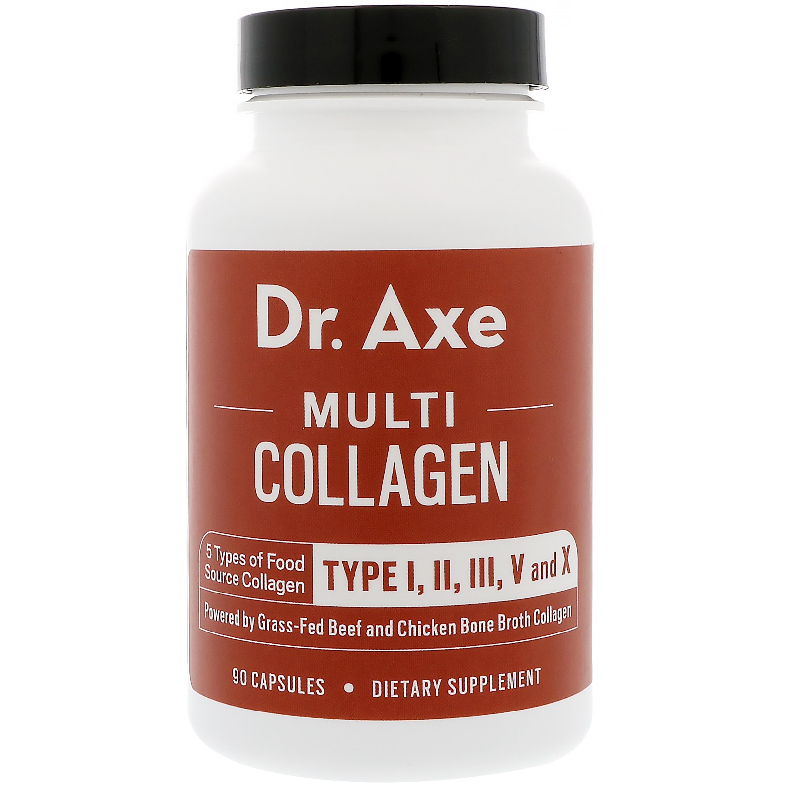 Dr. Axe / Ancient Nutrition, Multi Collagen Protein, 90 Capsules ...