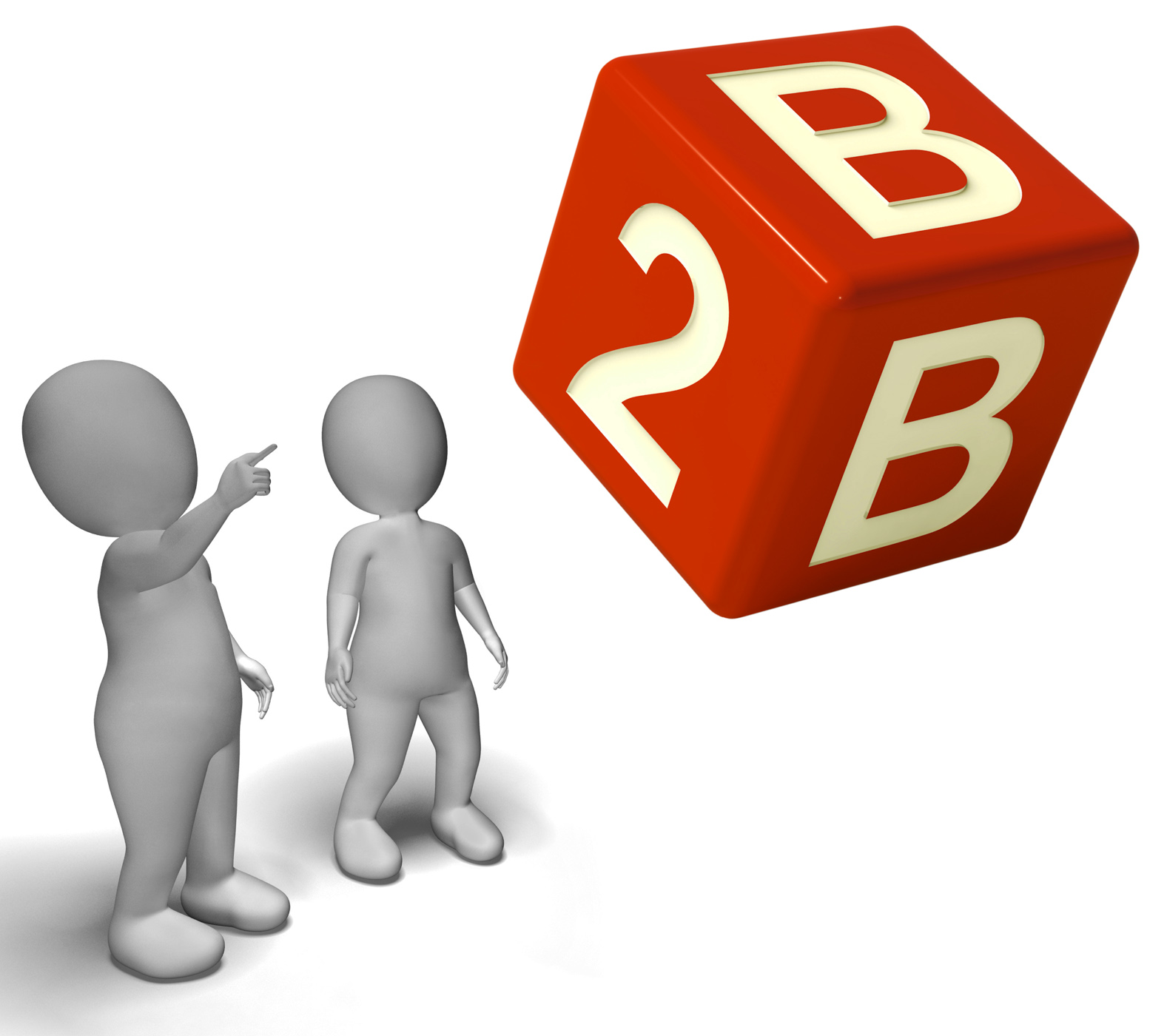 B2b dice as a sign of partnership photo