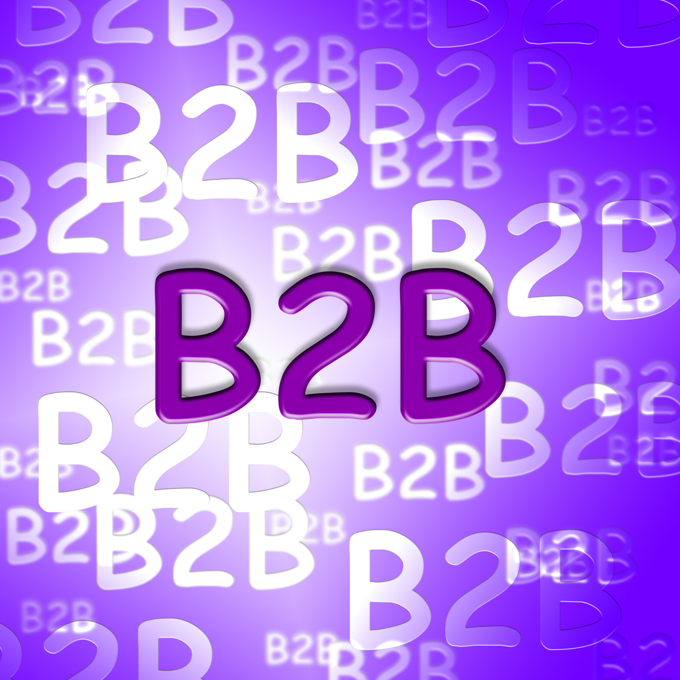 B2b words shows business and corporate client photo