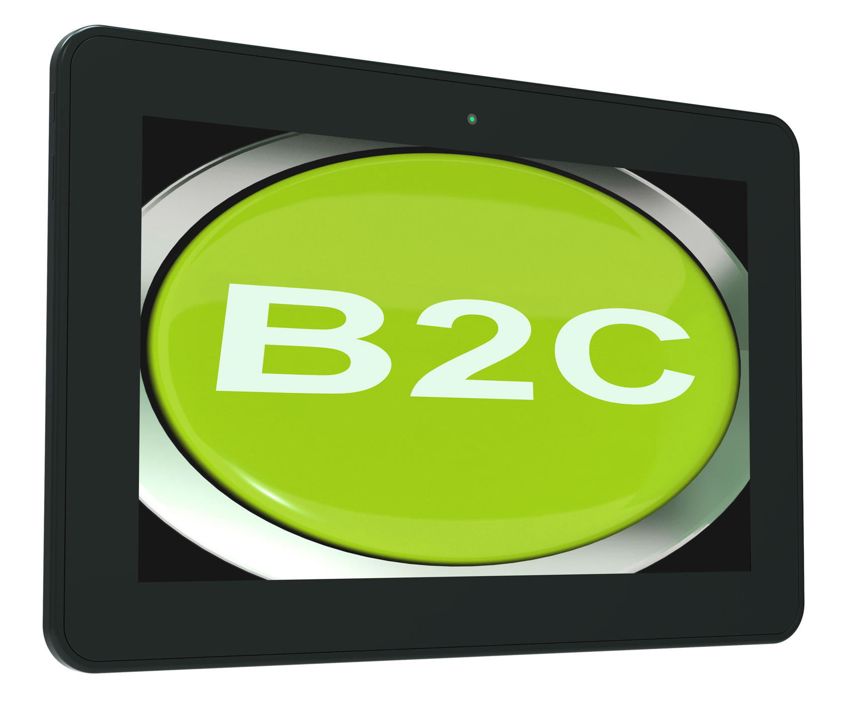 B2c tablet means business to consumer buying or selling photo