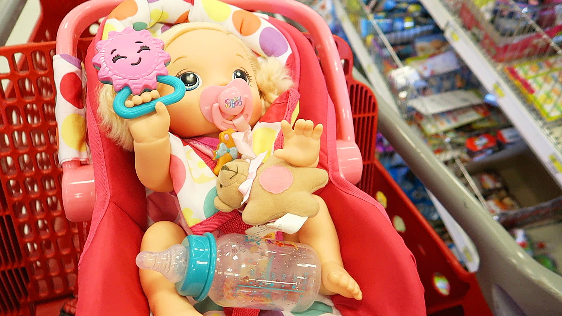 Shopping with Baby Alive Back to School Shopping at Target with Baby ...