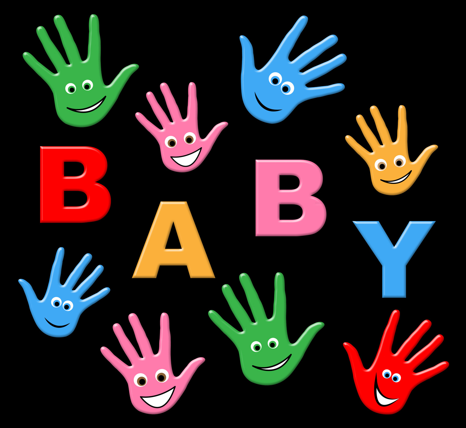 Baby hands represents parenthood newborn and parenting photo