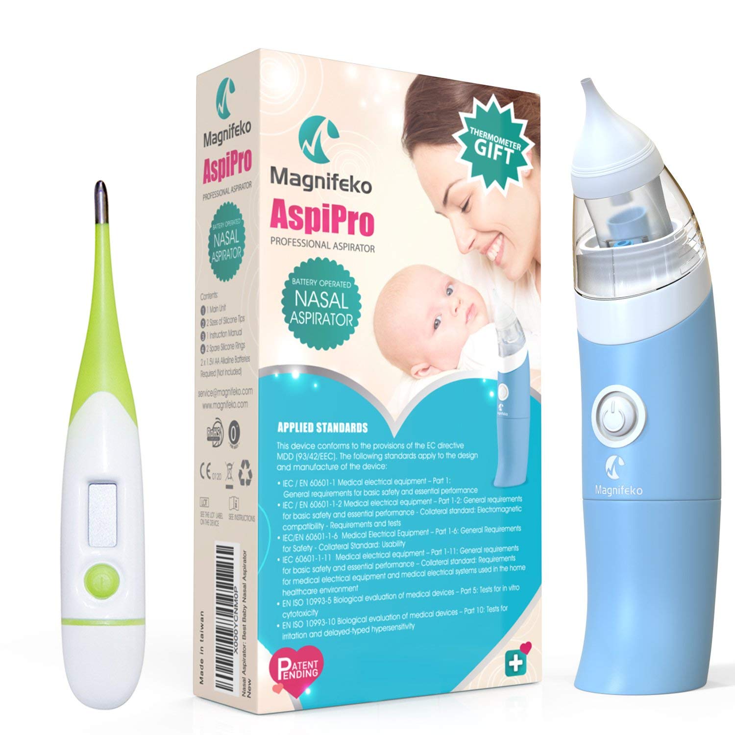 Amazon.com : Baby Nasal Aspirator, Nose Sucker Snot Suction Cleaner ...