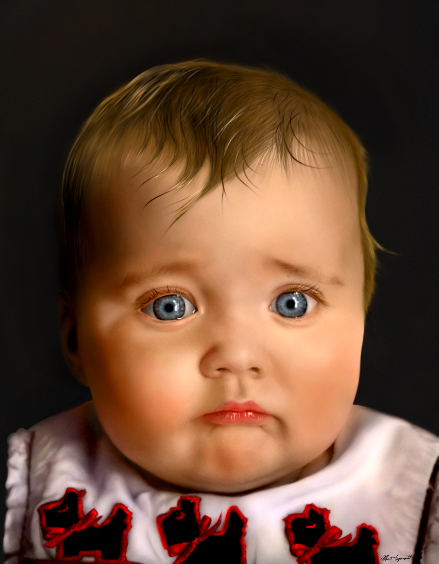 Digital Painting Baby Portrait by Jempelempots on DeviantArt