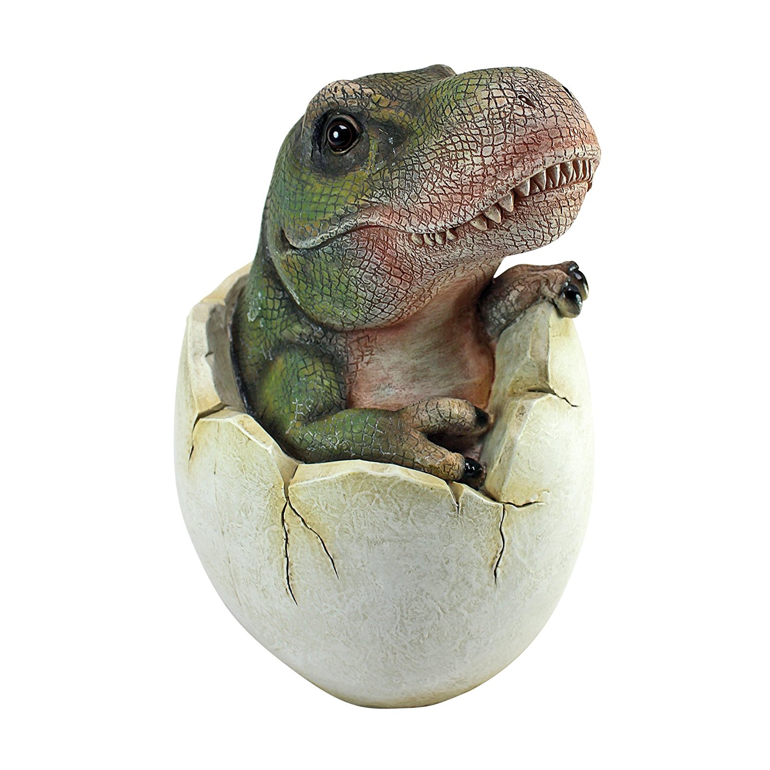 Amazon.com : Design Toscano Baby Tyrannosaurus Rex Dino Egg Statue ...