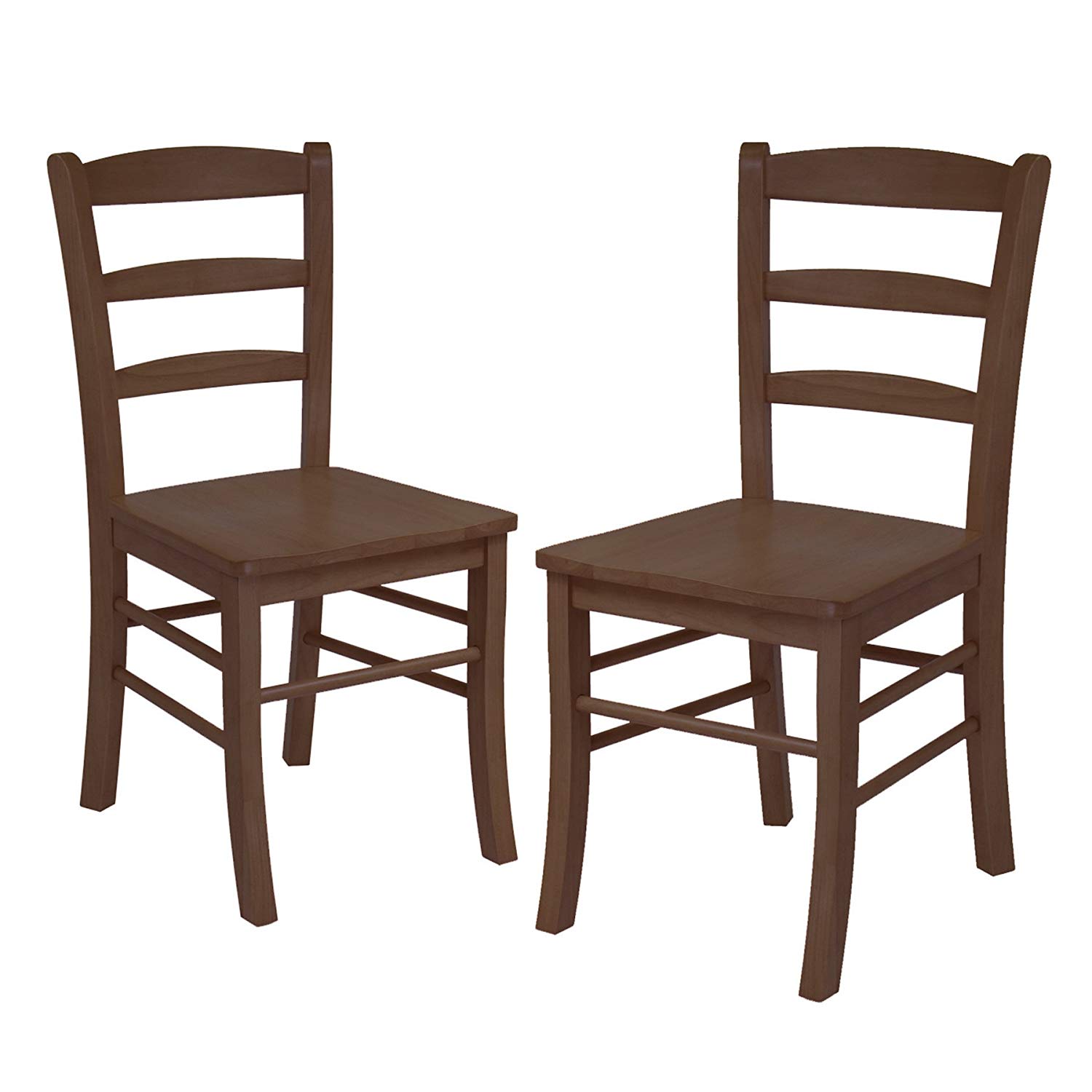 Amazon.com: Winsome Wood Ladder Back Chair, Light Oak, Set of 2 ...
