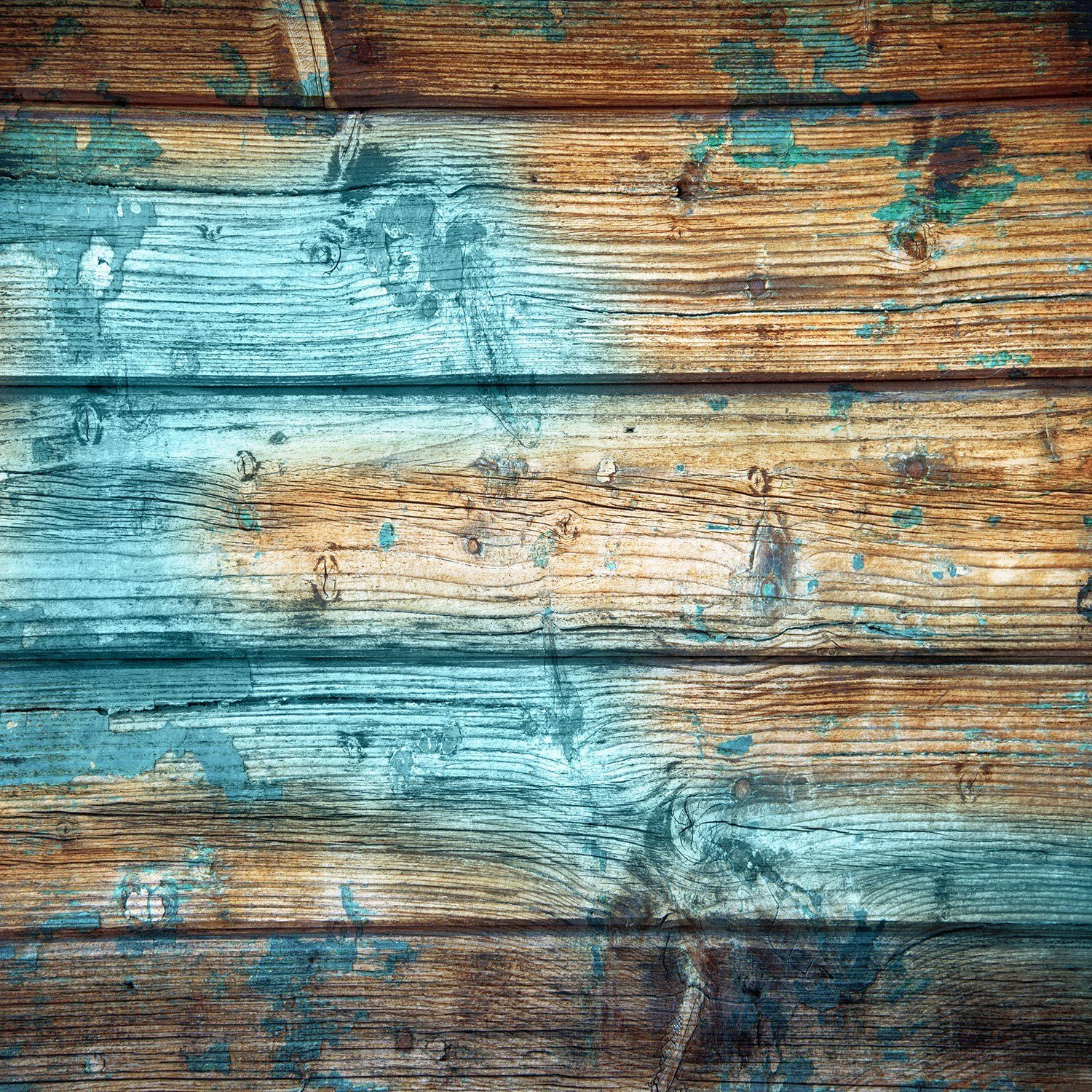 StudioPRO Vinyl Worn Aqua Painted Wood Floor Backdrop - (Choose Size ...