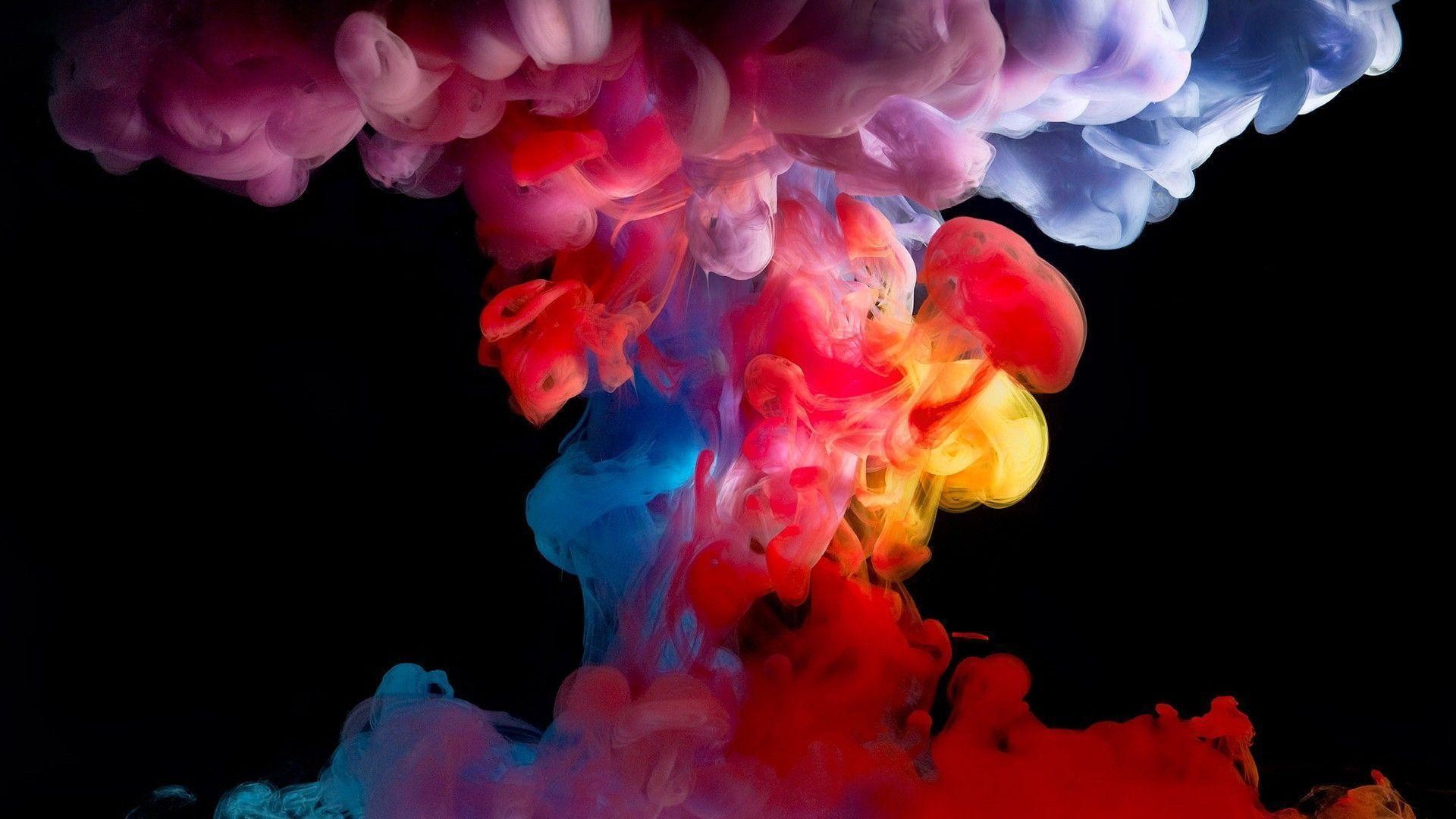 Colored smoke photo