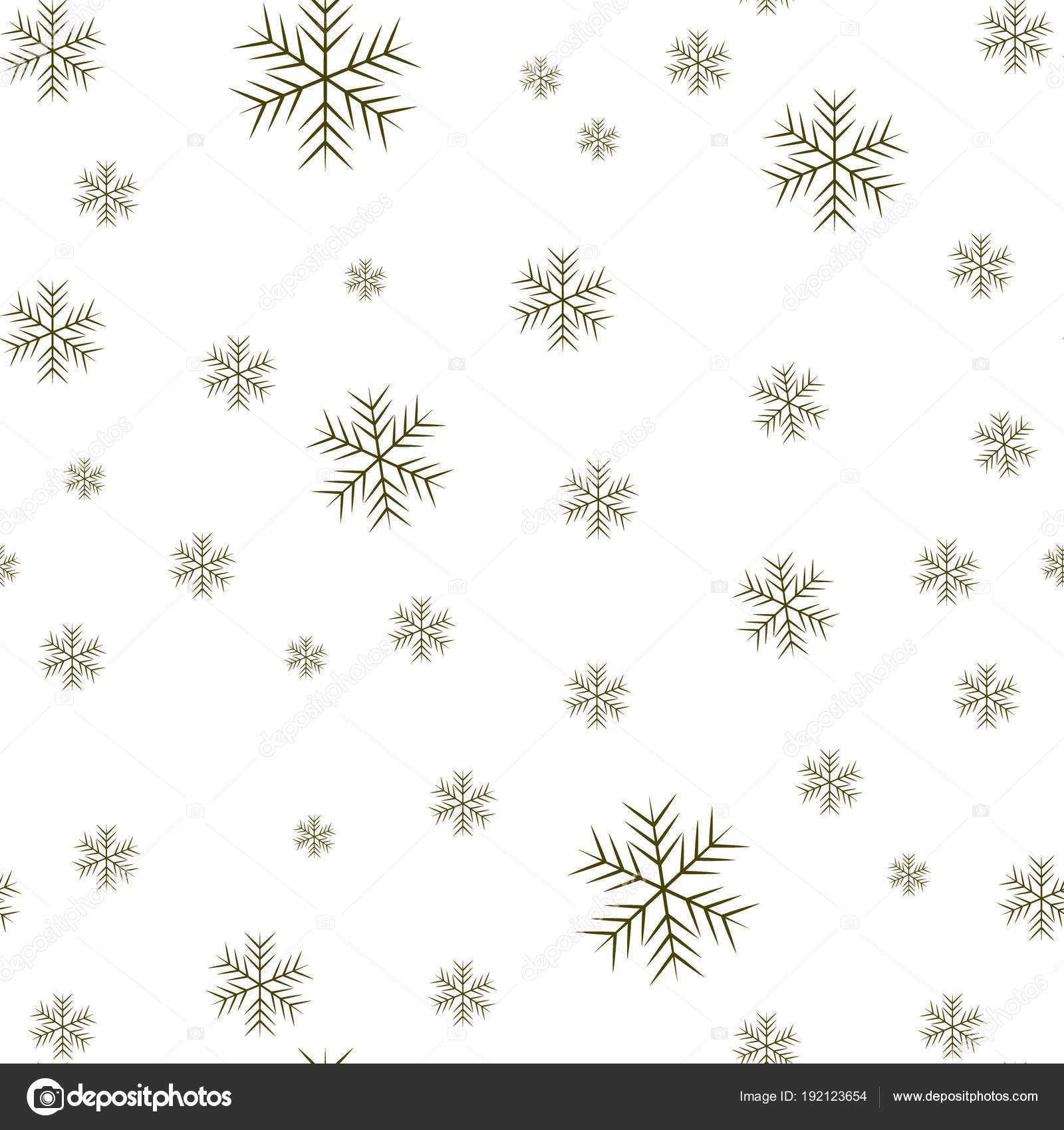 Seamless pattern of snowflakes on a white background. Vector ...