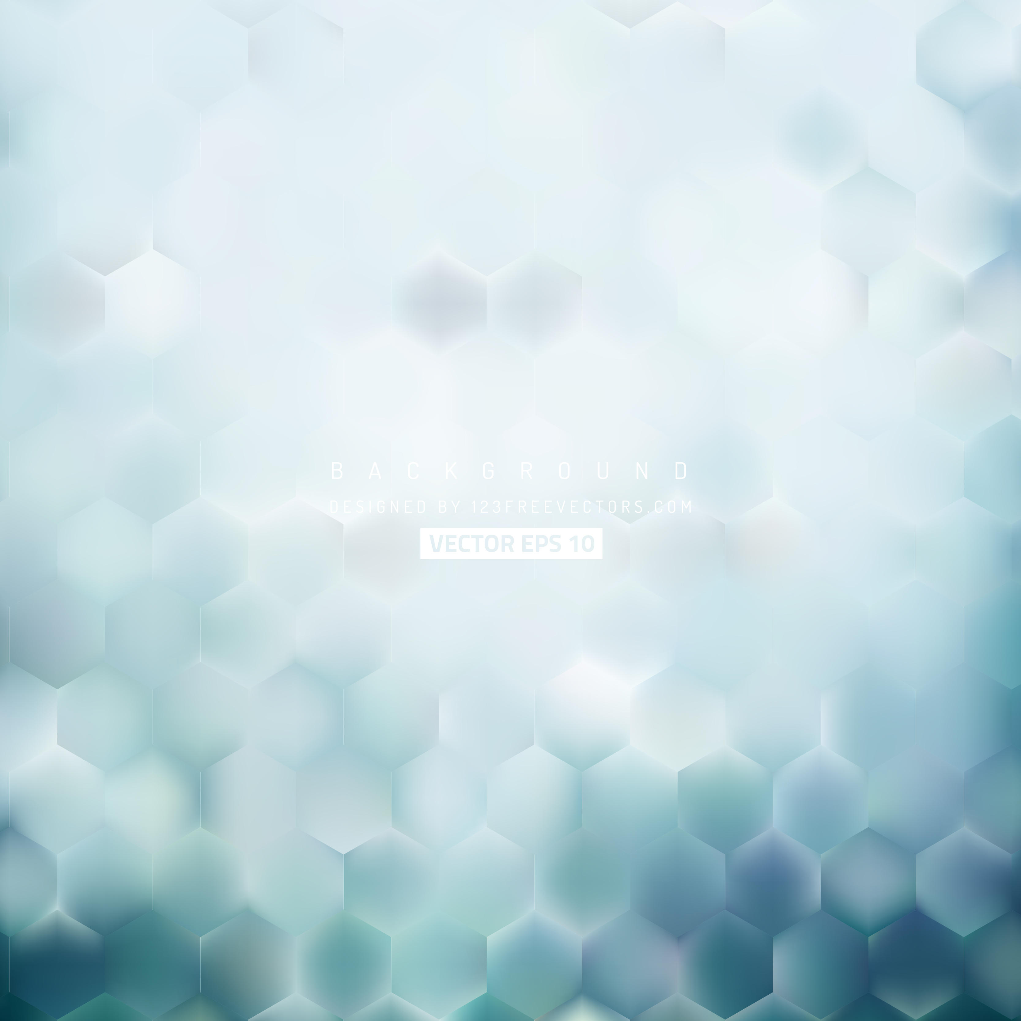 Abstract Light Blue Hexagon Pattern Background Design | 123Freevectors