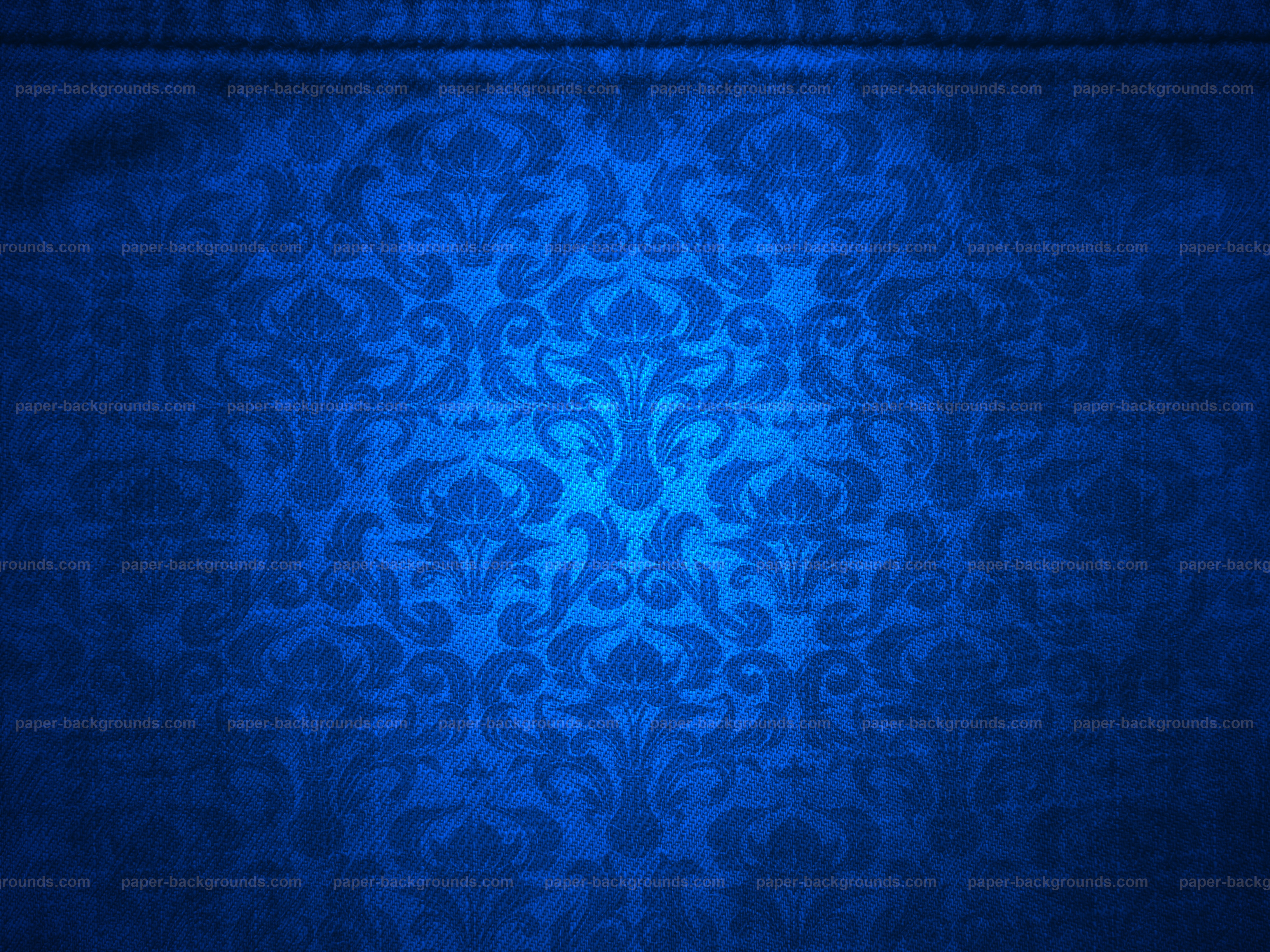 Paper Backgrounds | Blue Canvas with Damask Pattern Background