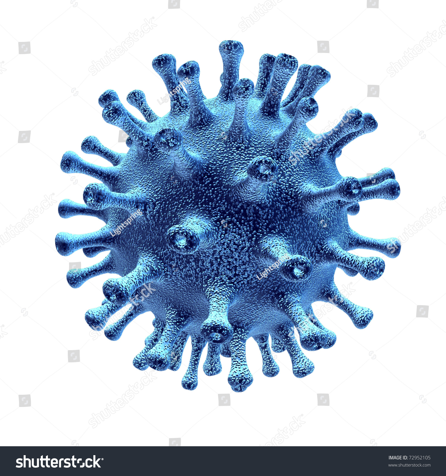Virus Bacterium Medical Symbol Represented By Stock Illustration ...