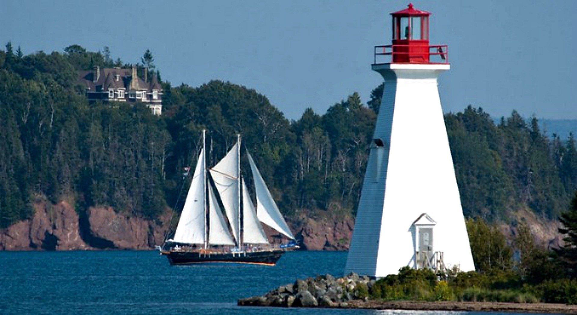 Lighthouses: Lighthouse Baddeck Island Nova Scotia Cape Breton ...