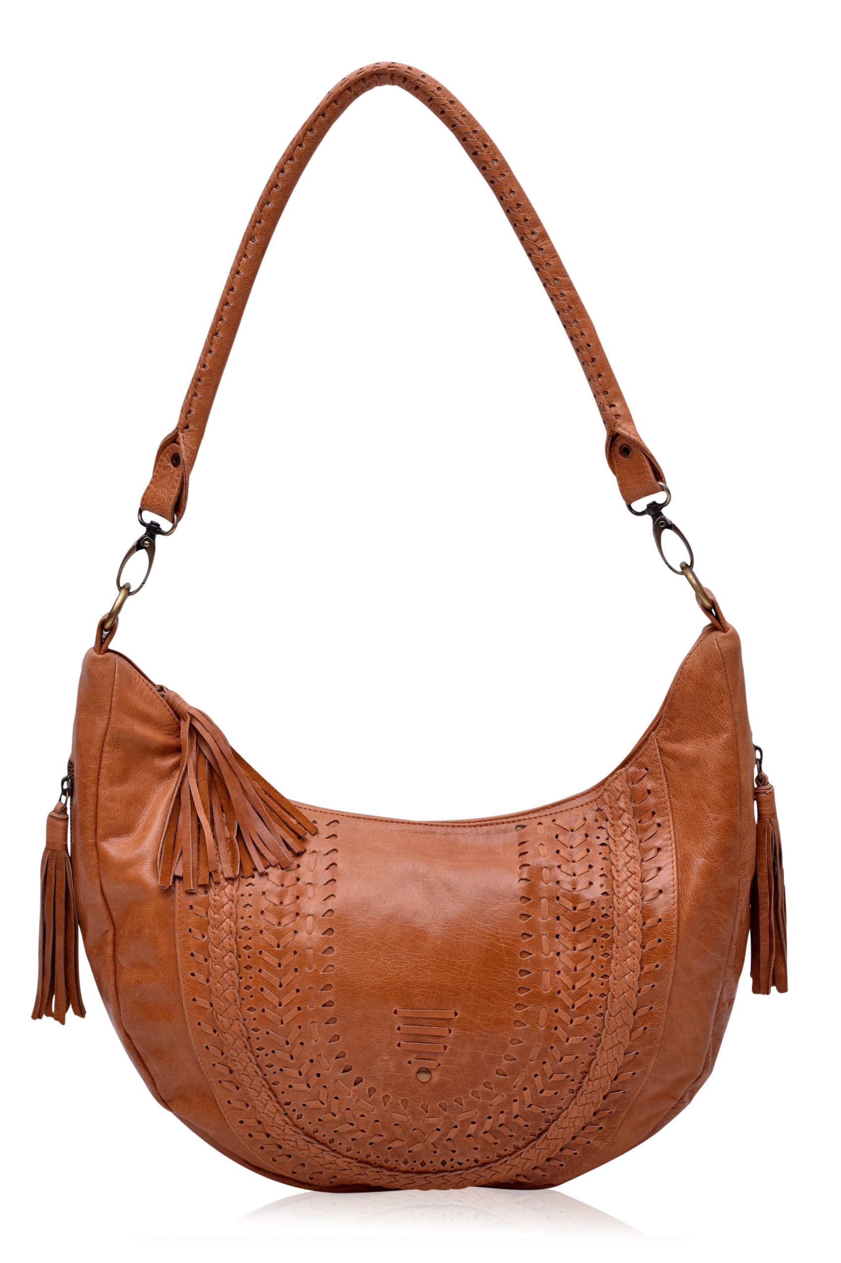 Elysian Coast. Handmade leather crossbody bag with leather detailing ...