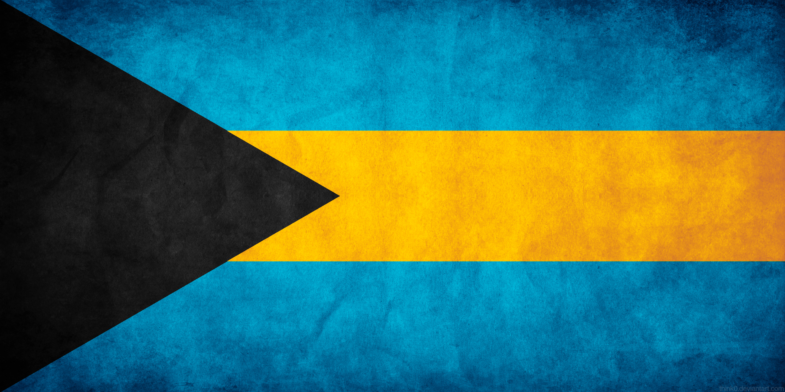 The Bahamian Flag: Black is for the strength of the people Blue is ...