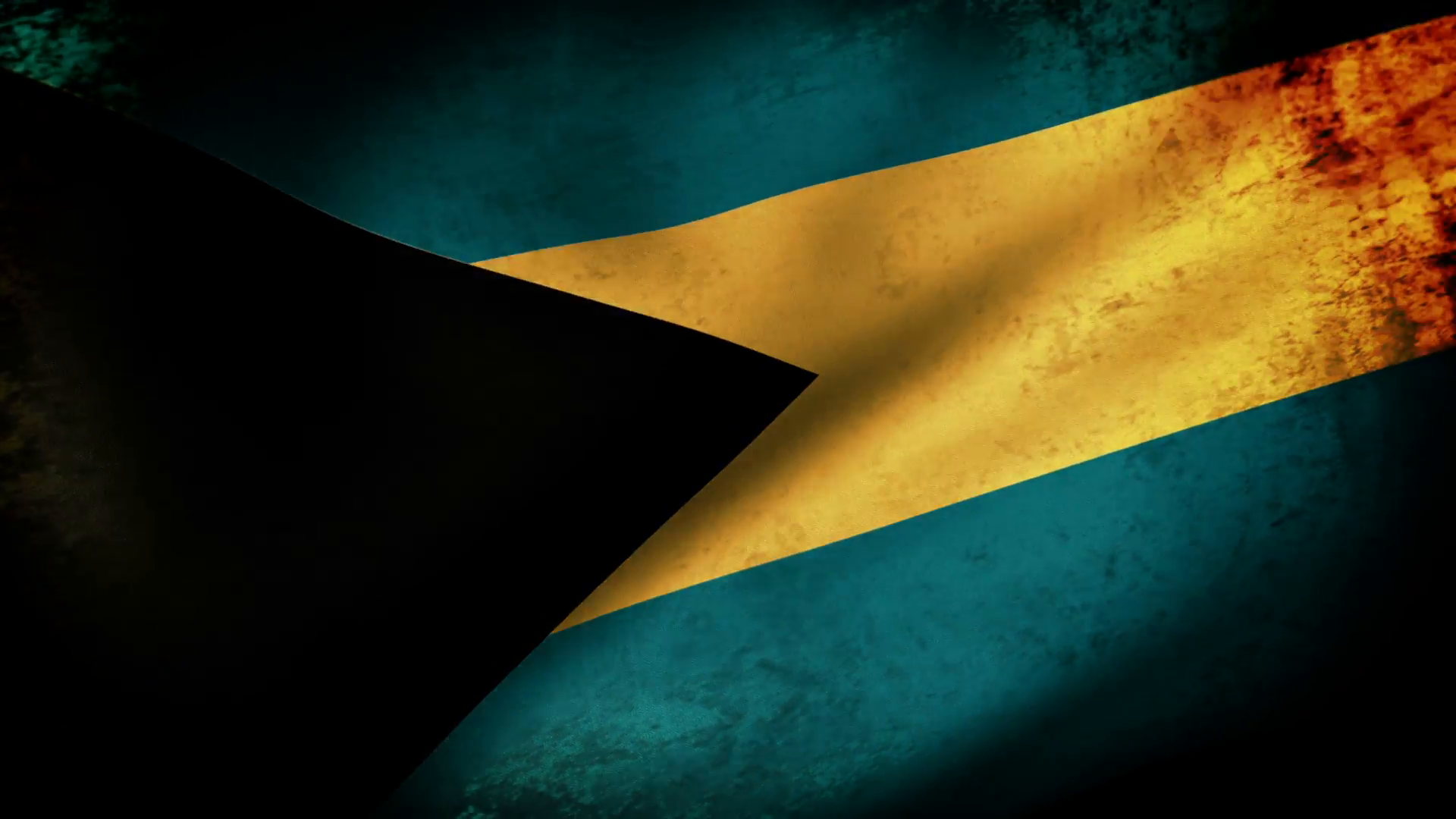 Bahamas Flag Waving, grunge look Motion Background - Videoblocks