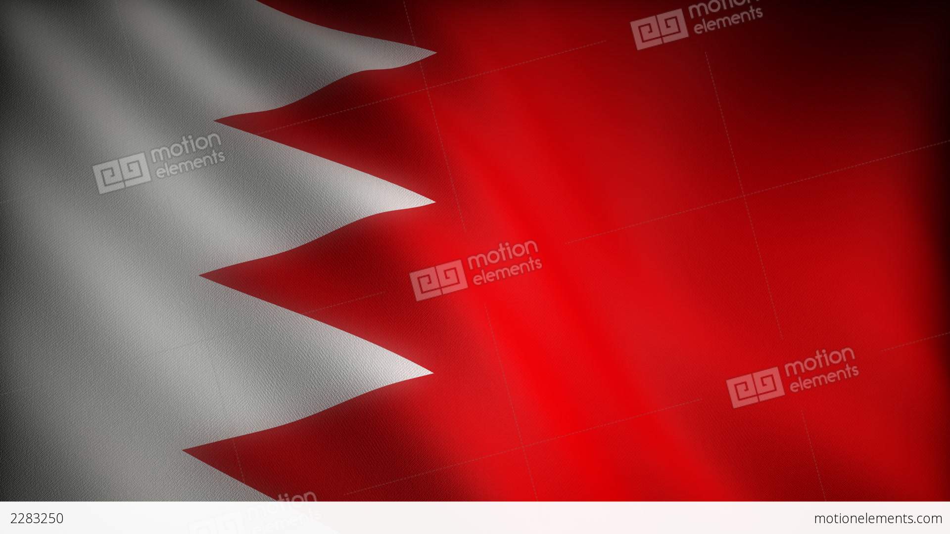 Flag Of Bahrain Stock Animation | 2283250