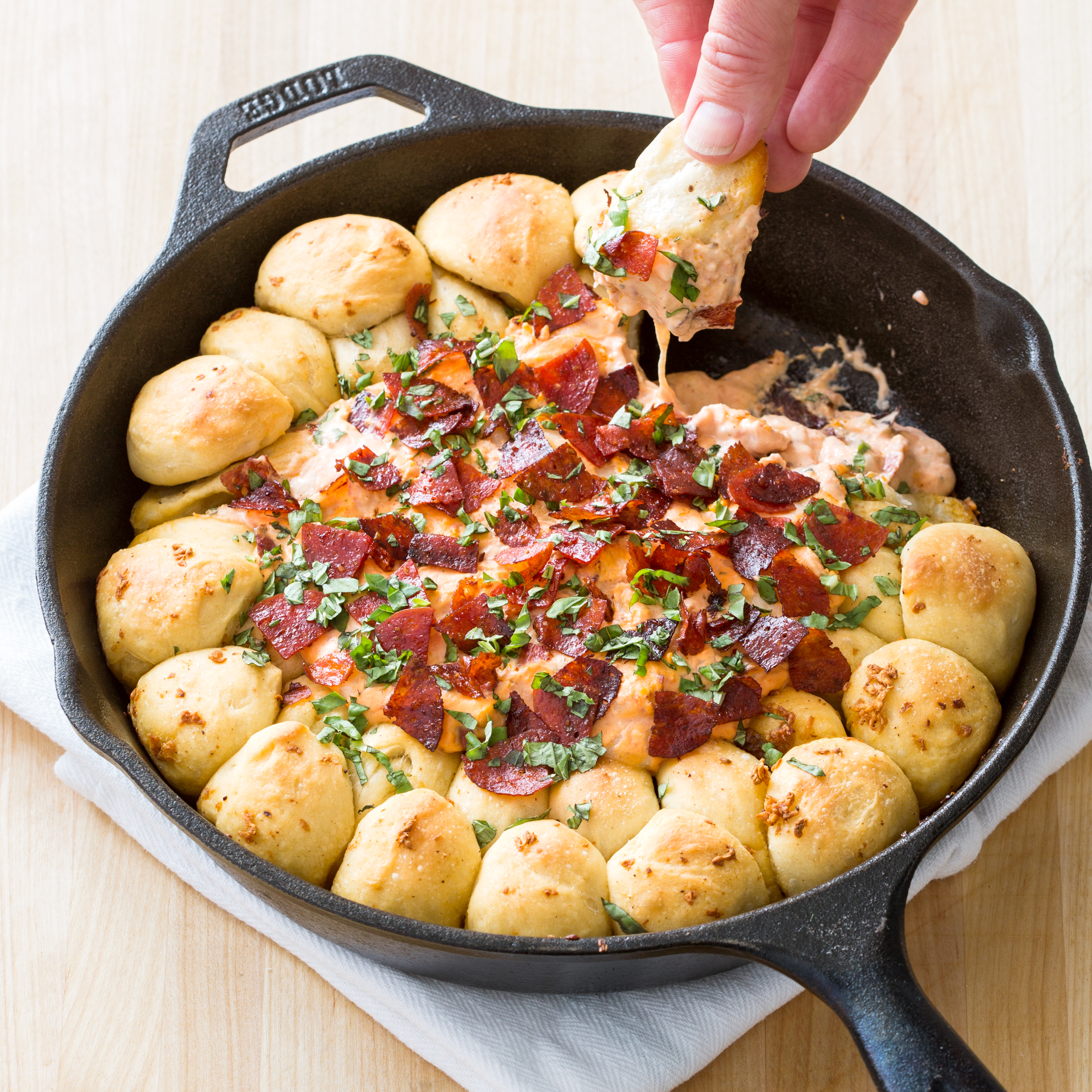 Cast Iron Baked Pepperoni Pizza Dip | America's Test Kitchen