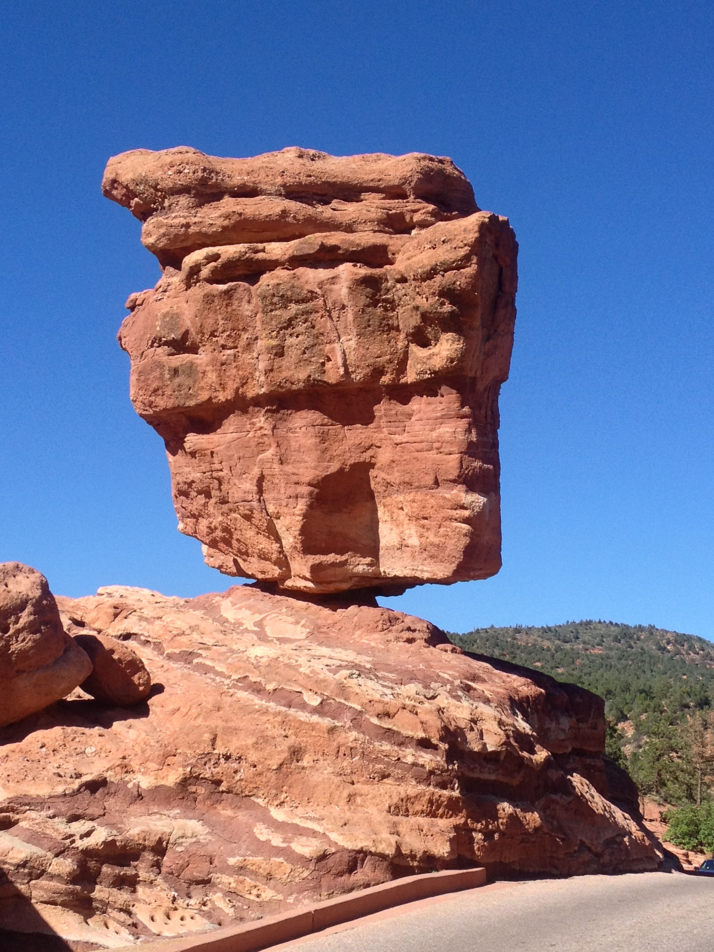 Balanced Rock in Garden of the Gods, Colorado Springs, Colorado ...