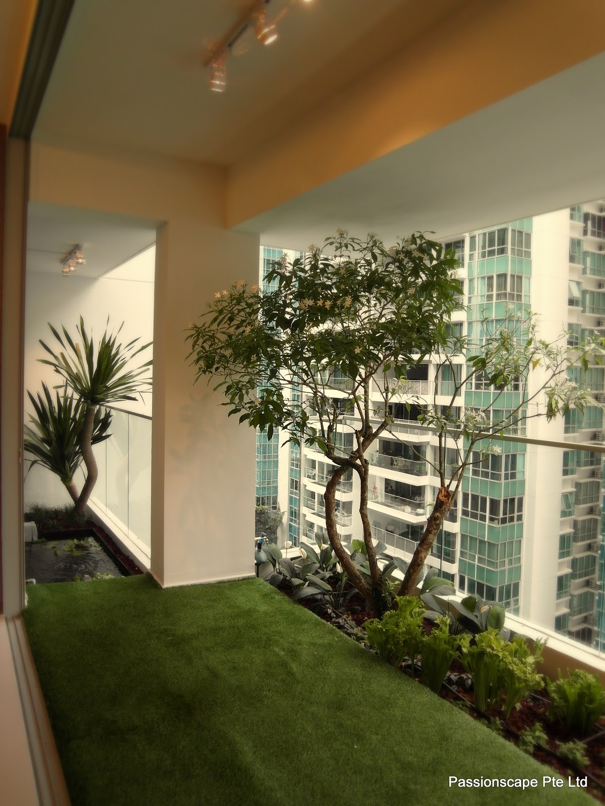 Singapore Landscape Design: Balcony in-style 1