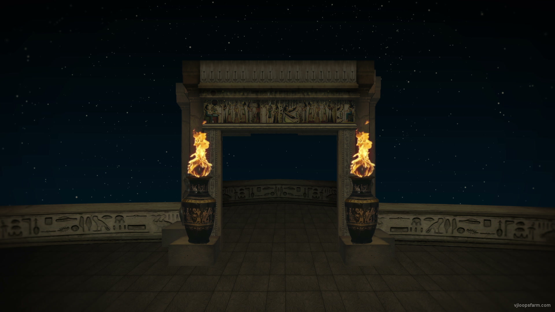Egypt Balcony Temple - VJ Loop. Download Full HD vj loop