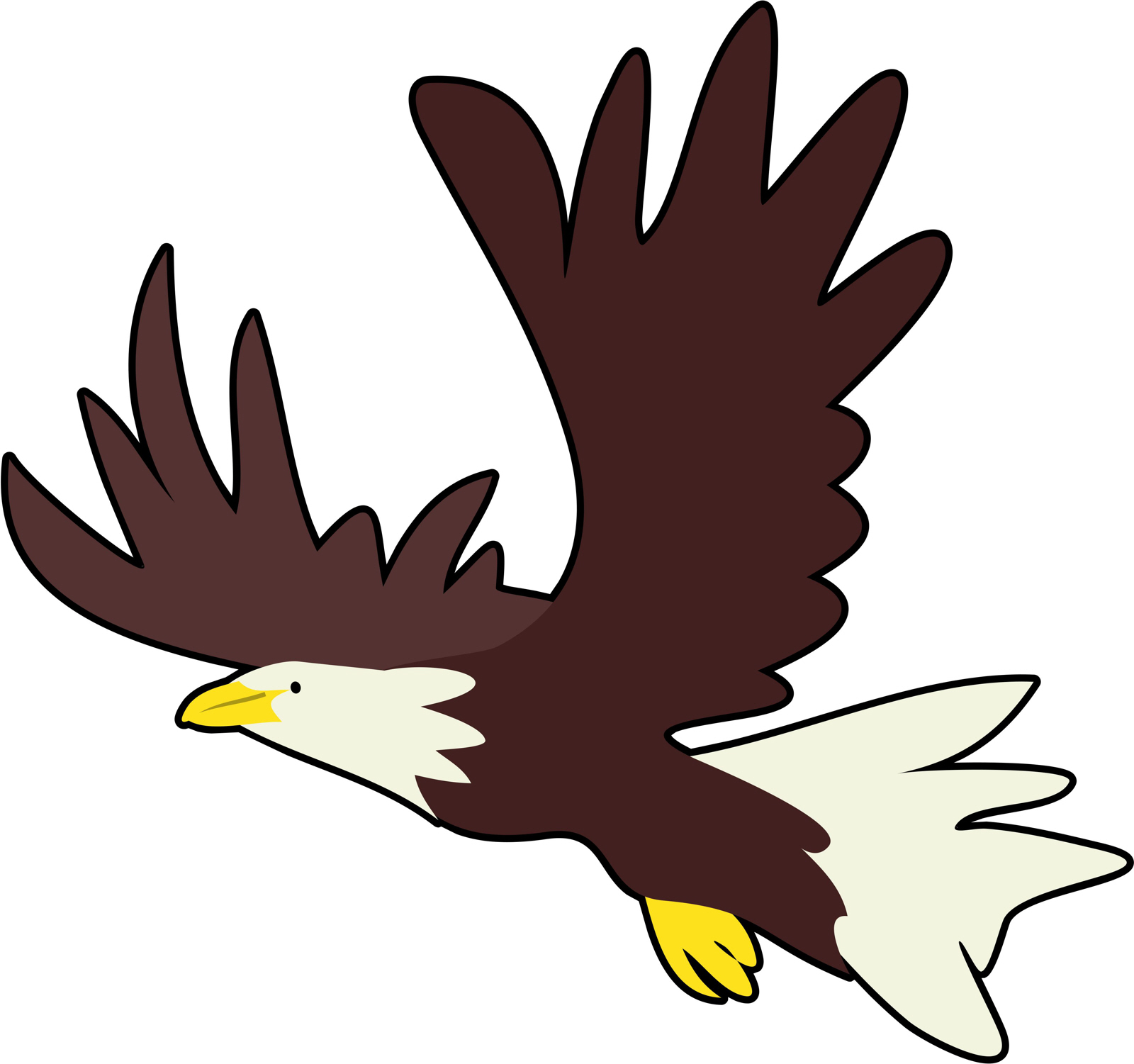 Bald eagle clip art photo