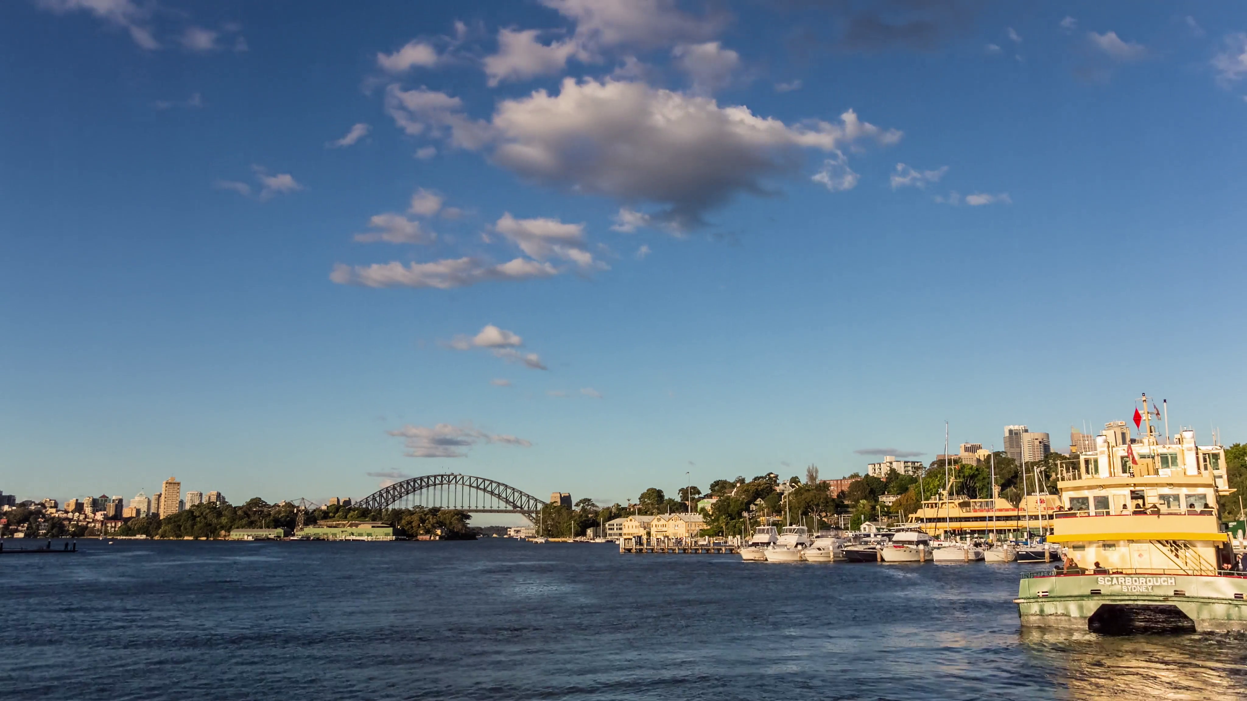 Balmain east wharf day to night sunset timelapse in 4k Stock Video ...