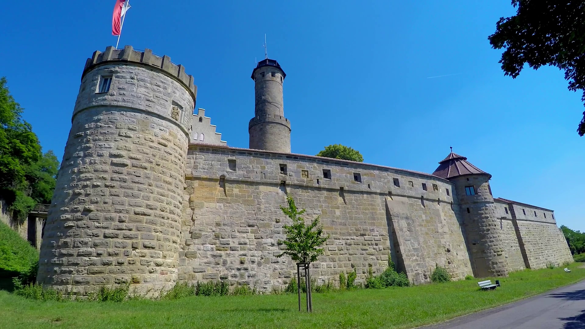 The mediaeval Altenburg Castle, Bamberg, Upper Franconia, Franconia ...