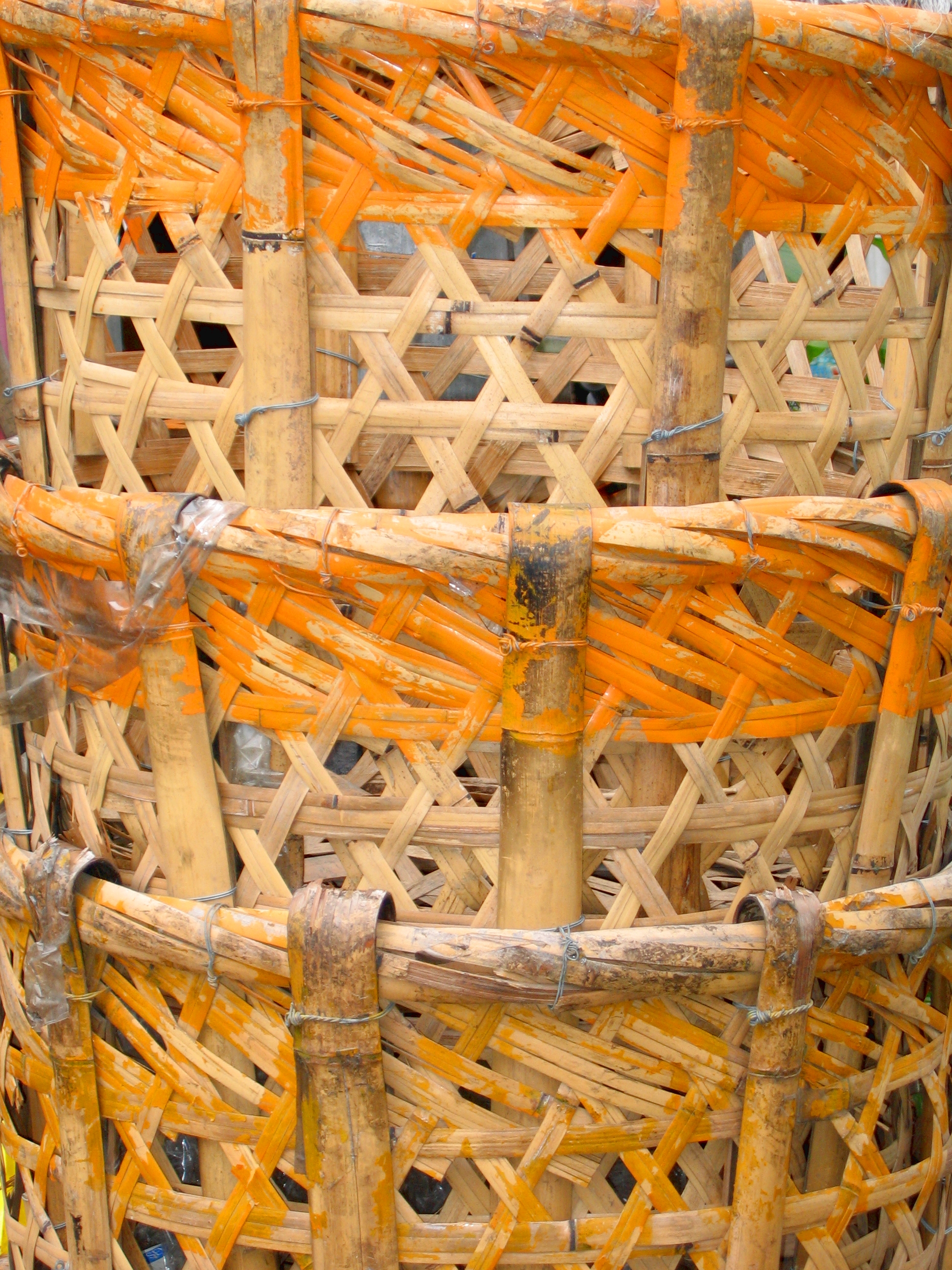 Bamboo Basket, Bamboo, Baskets, Container, Crisscross, HQ Photo