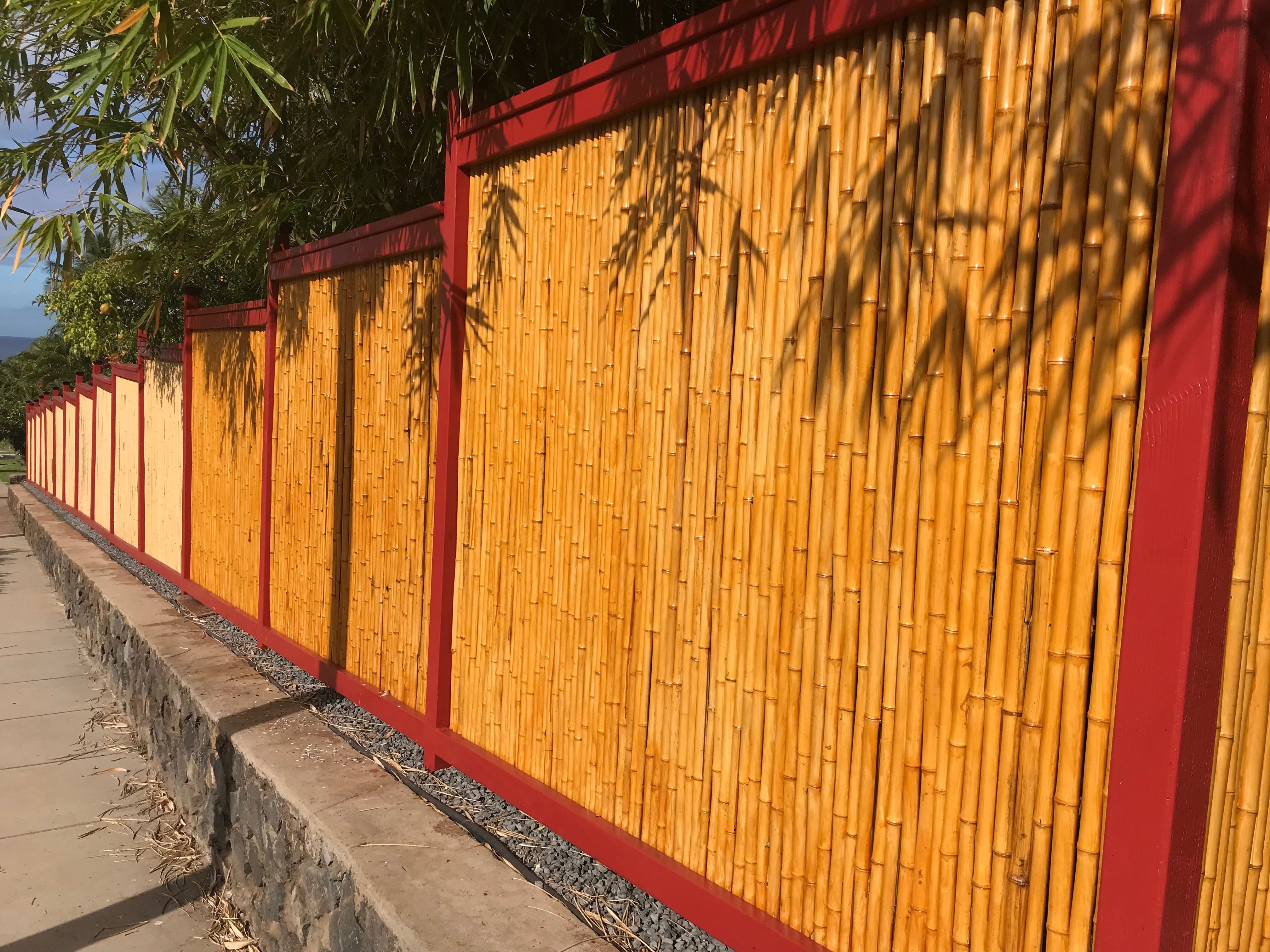 Bamboo fence , Wailea, Maui , Hawaii | fence ideas | Pinterest ...
