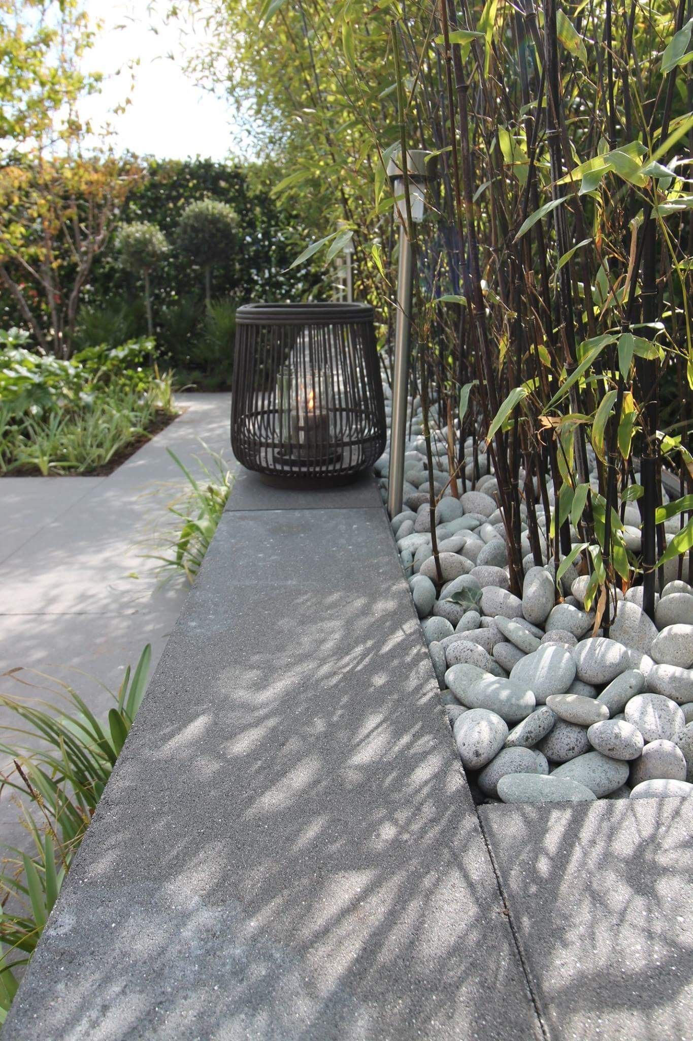 pale grey | tropical influence | #bamboo large pebbles | wire ...