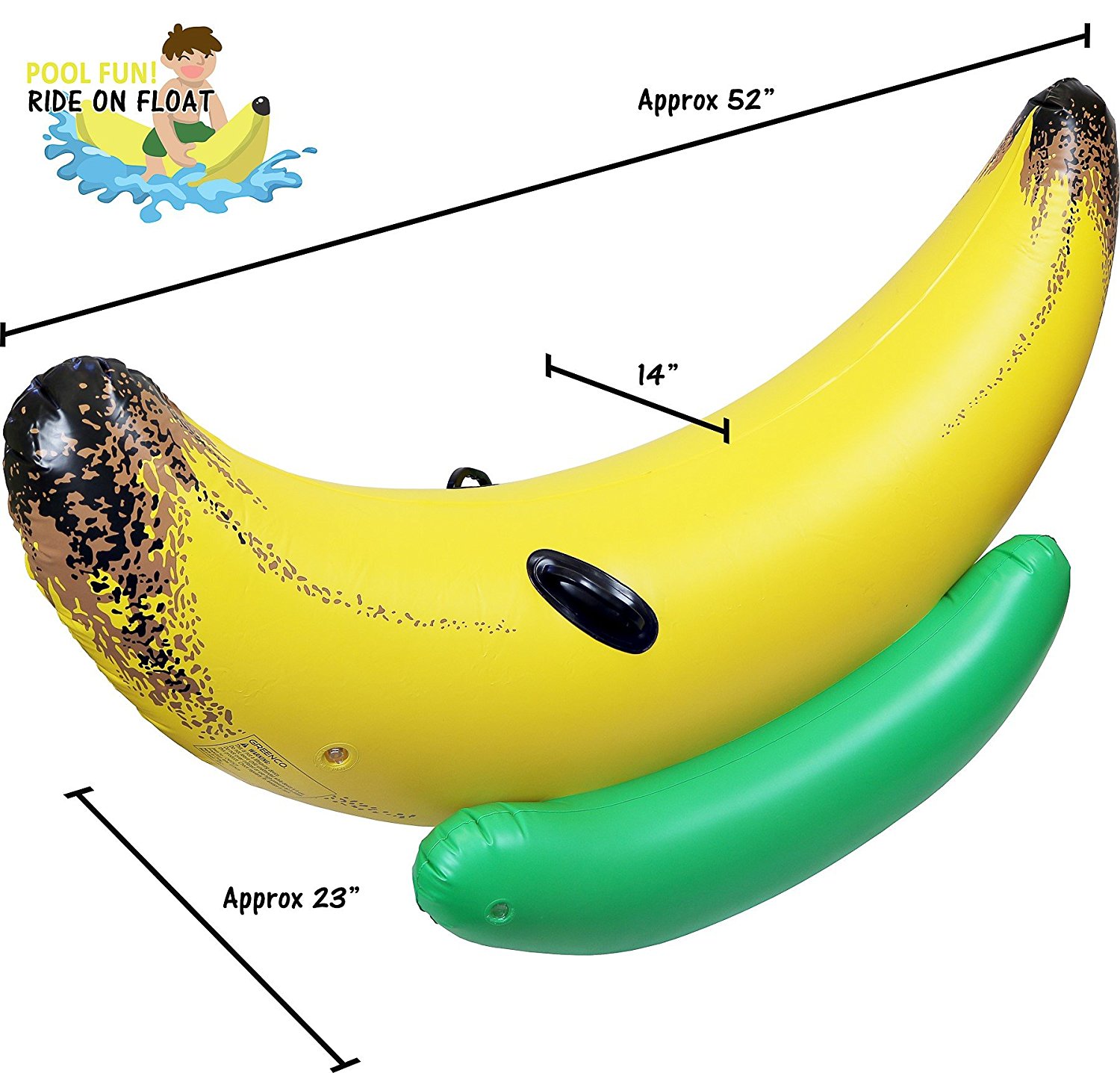 Amazon.com: Greenco Giant Inflatable Ride-On Banana Float: Toys & Games