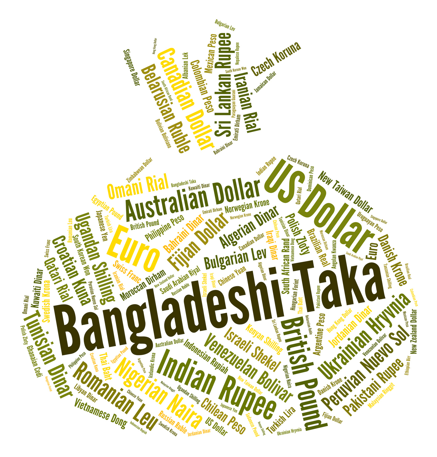 Bangladeshi taka represents foreign currency and currencies photo
