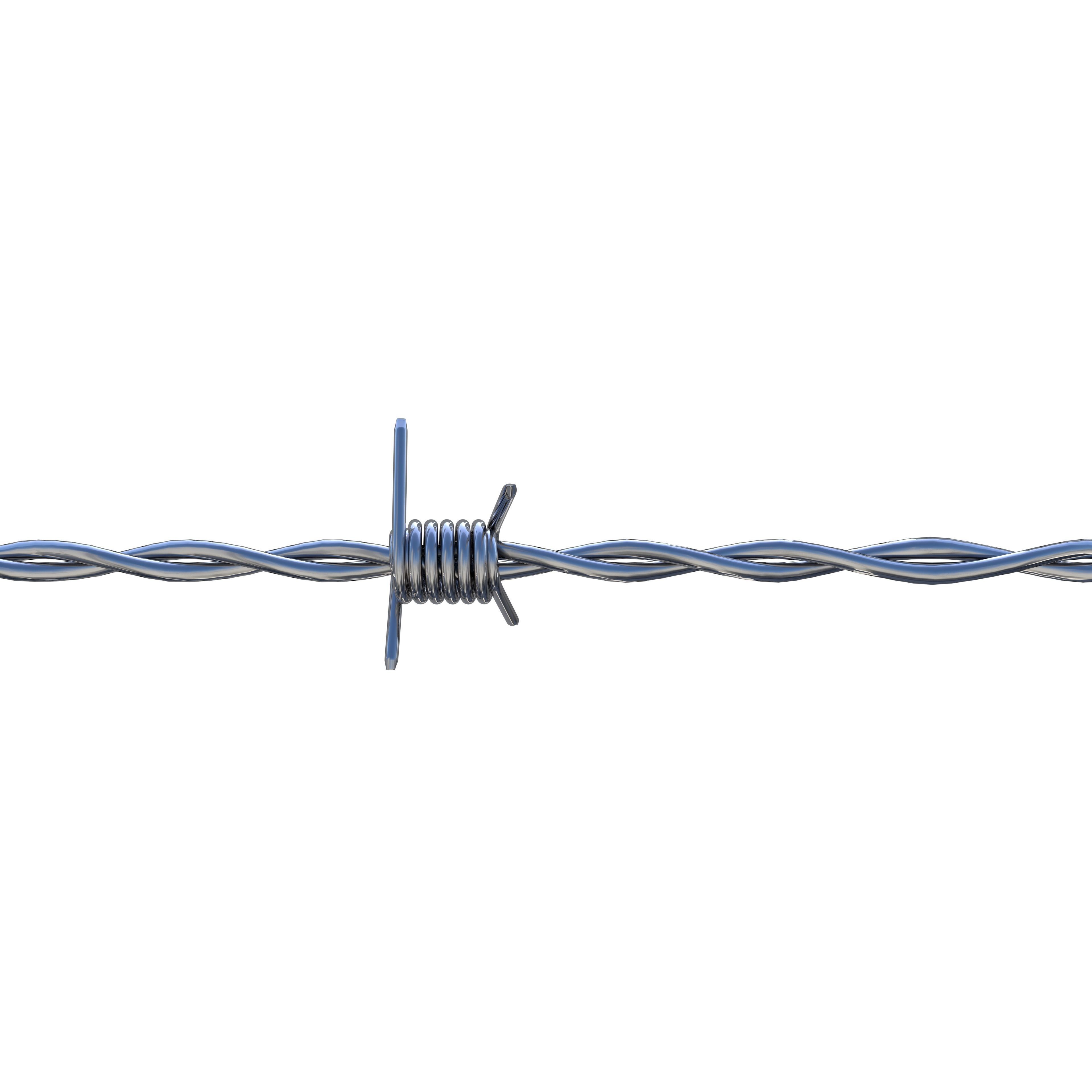 Barb Wire Chrome 3D asset | CGTrader